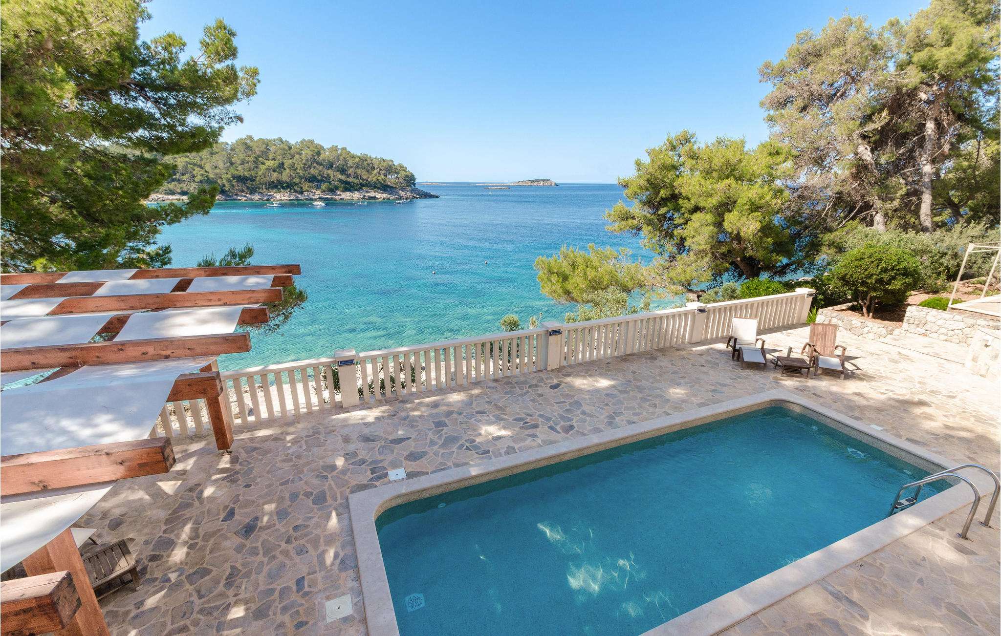Vakantiehuis met zwembad in Korcula-Prizba (Kroatië) voor 6 personen