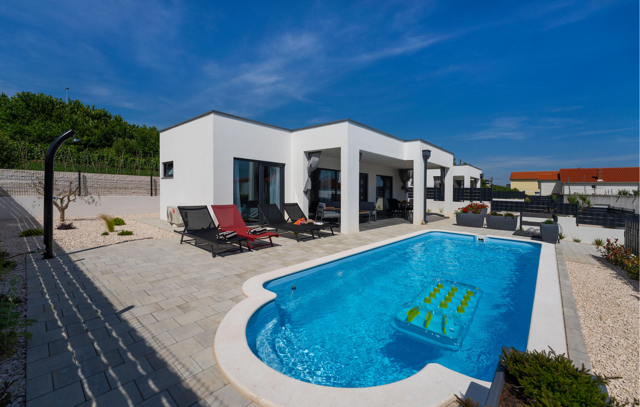 Vakantiehuis met privé zwembad in Zadar-Posedarje (Kroatië) voor 6 personen