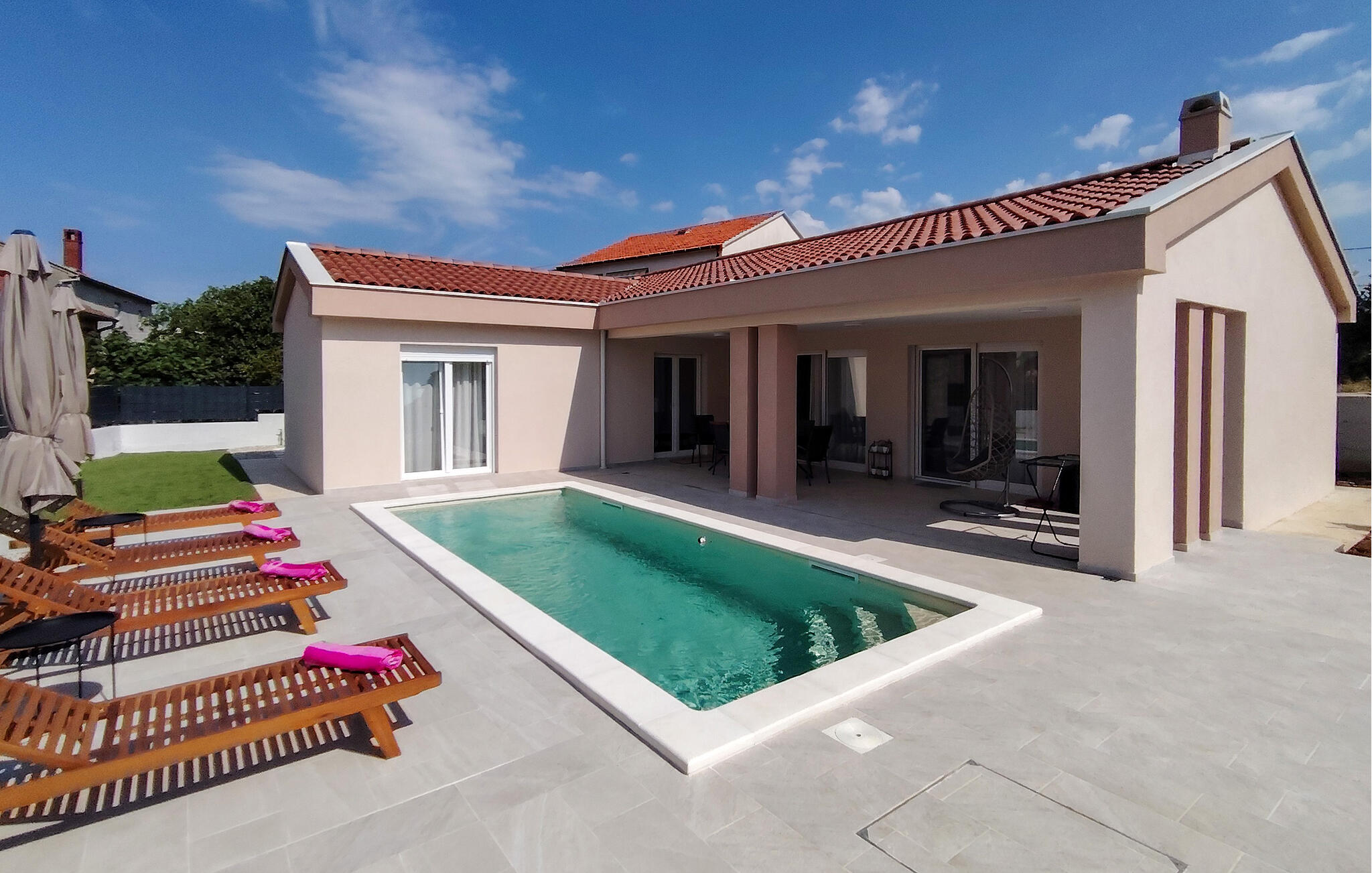 Vakantiehuis met privé zwembad in Zadar (Kroatië) voor 4 personen
