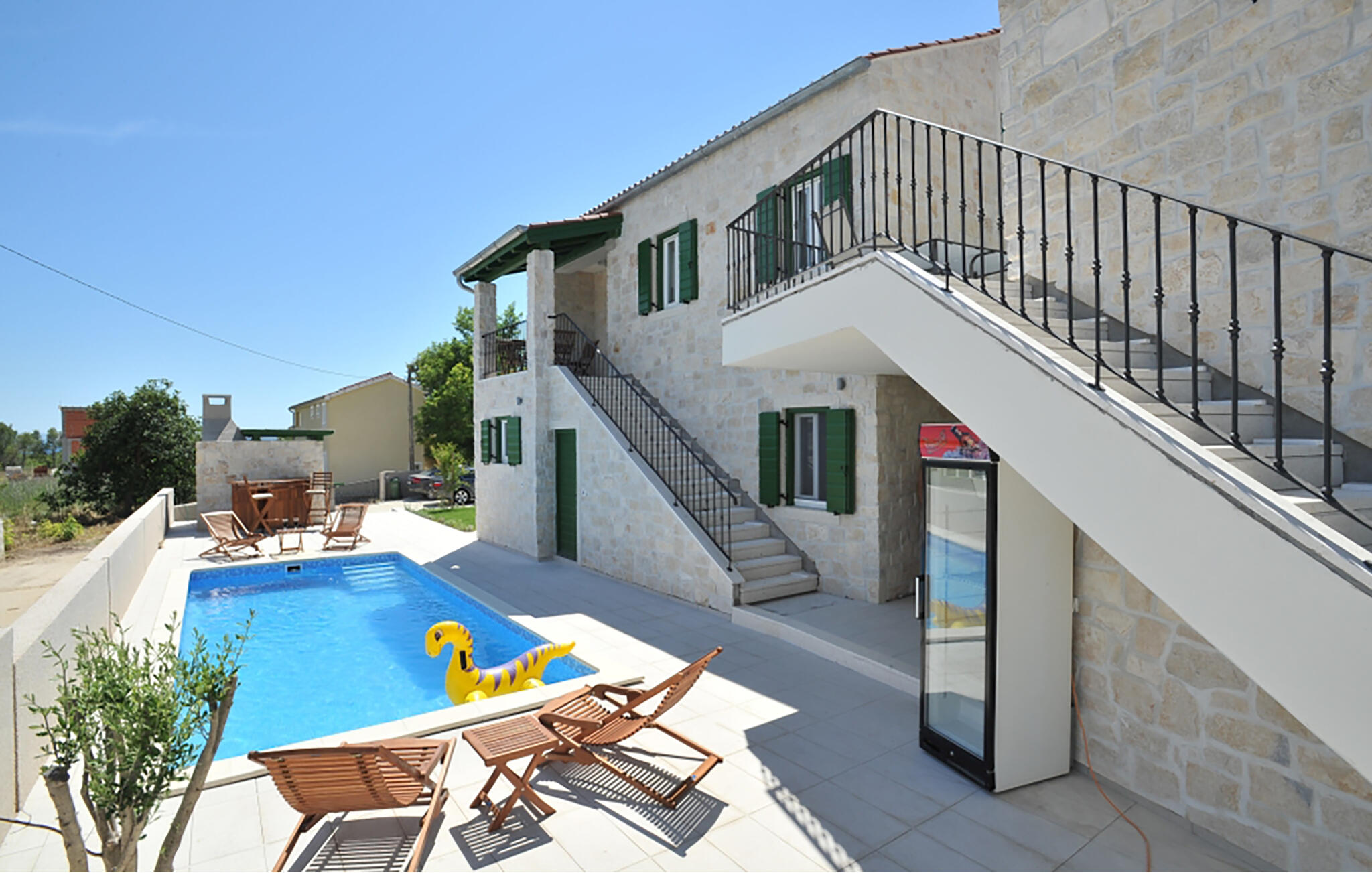 Vakantiehuis met zwembad in Zadar-Privlaka (Kroatië) voor 5 personen