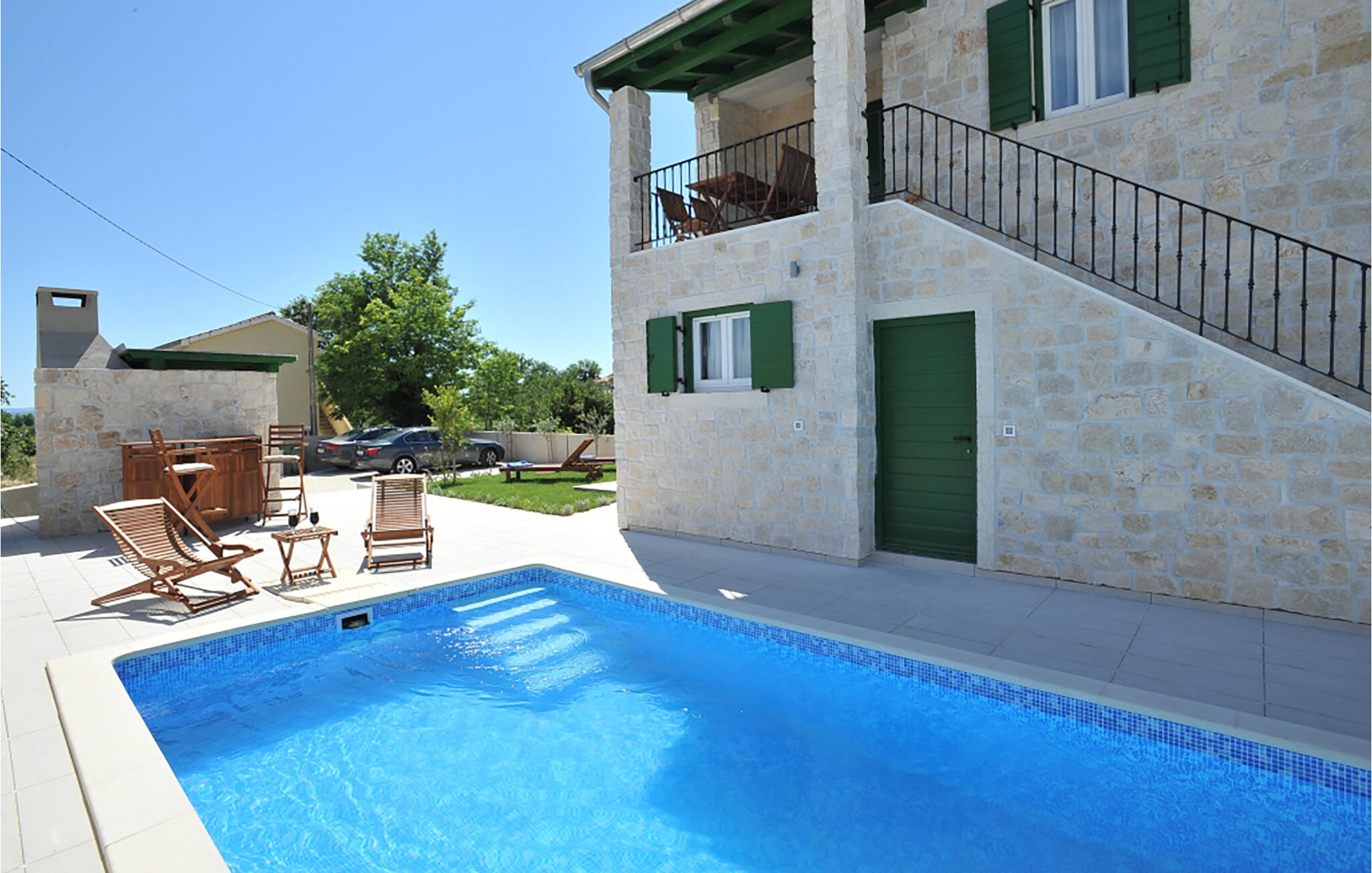 Vakantiehuis met zwembad in Zadar-Privlaka (Kroatië) voor 5 personen