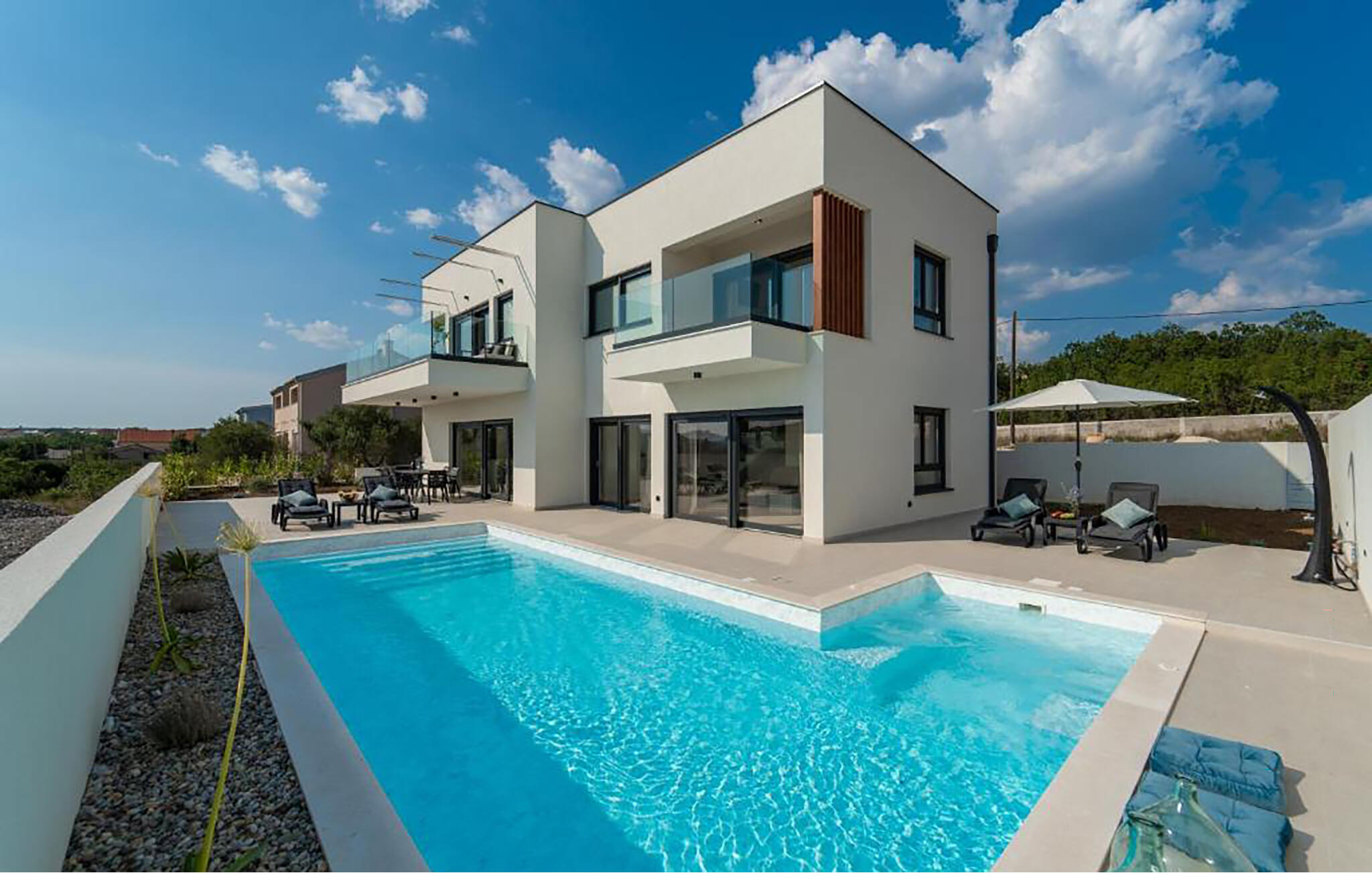 Vakantiehuis met privé zwembad in Zadar - Maslenica (Kroatië) voor 6 personen