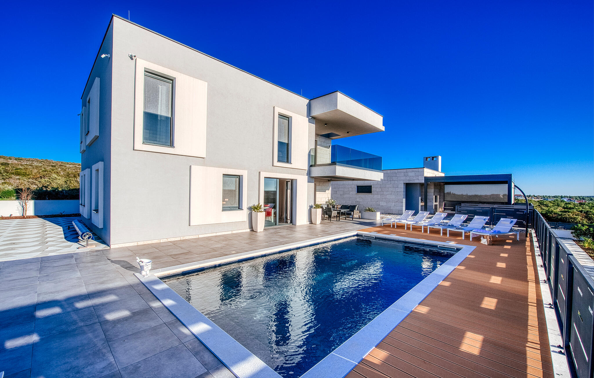 Vakantiehuis met privé zwembad in Zadar - Debeljak (Kroatië) voor 8 personen