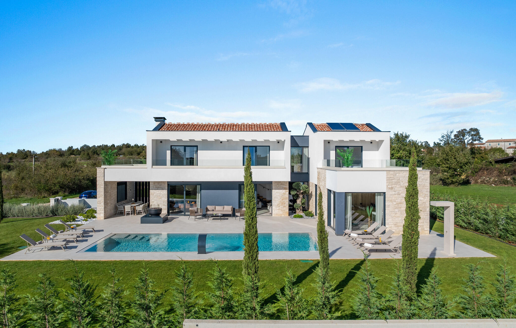 Vakantiehuis met privé zwembad in Visnjan- Anzici (Kroatië) voor 8 personen