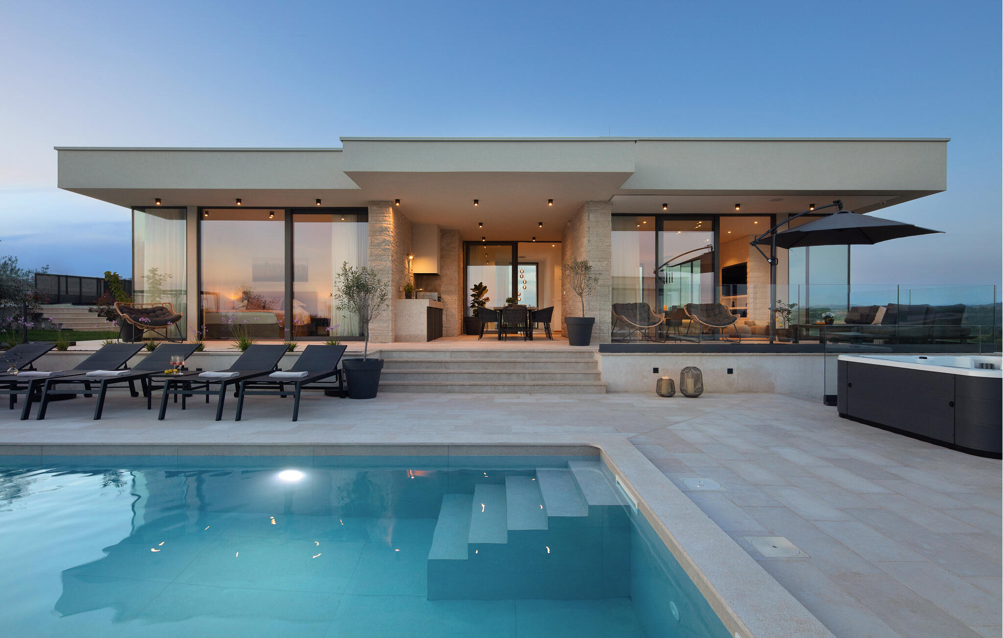 Vakantiehuis met privé zwembad in Brtonigla (Kroatië) voor 8 personen