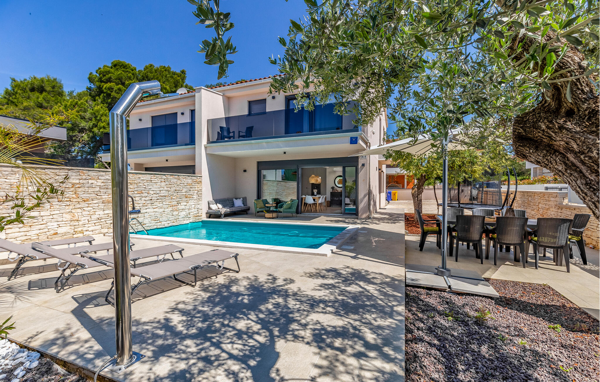 Vakantiehuis met privé zwembad in Fazana (Kroatië) voor 8 personen