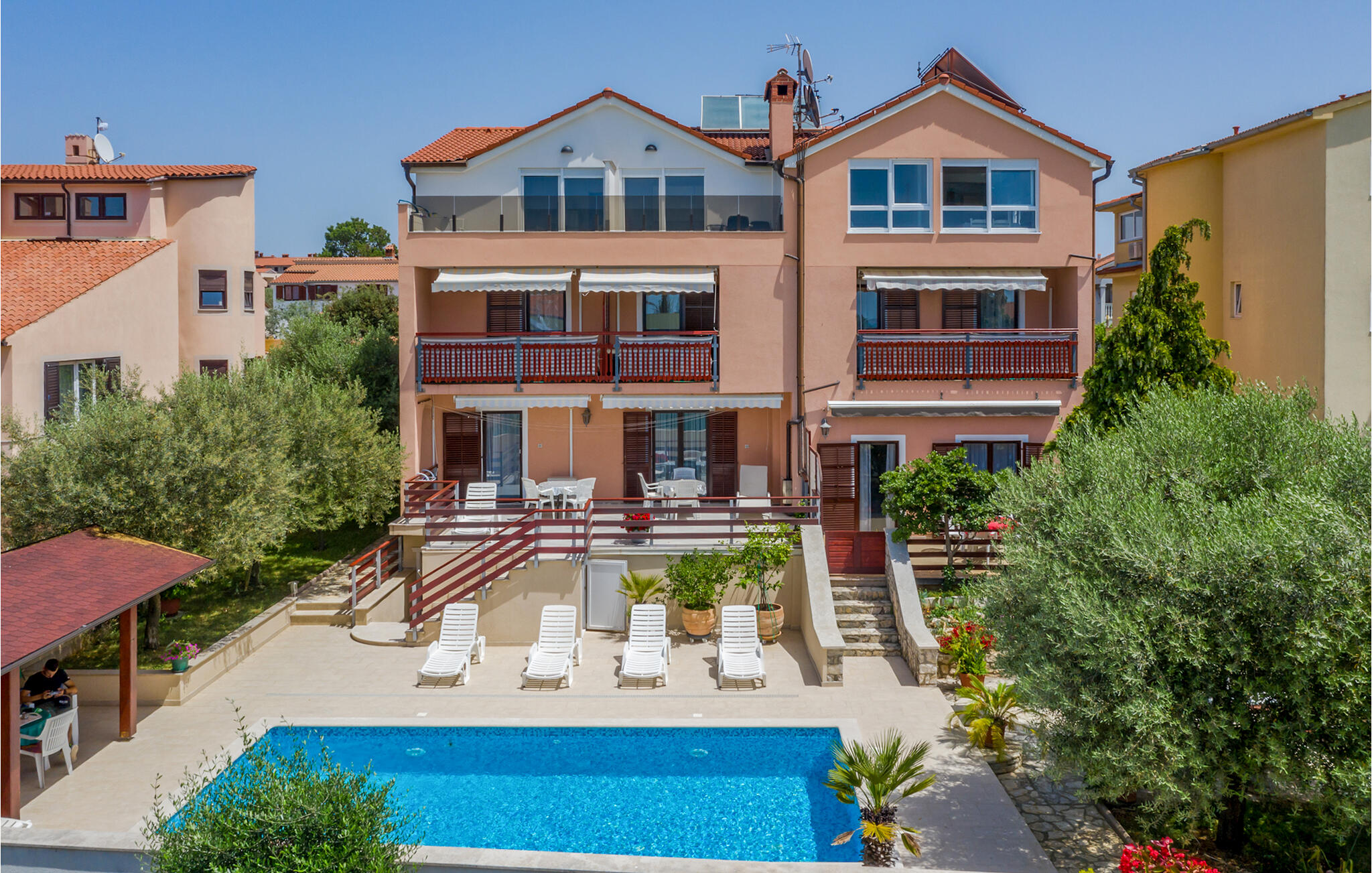 Vakantiehuis met zwembad in Fazana - Peroj (Kroatië) voor 4 personen