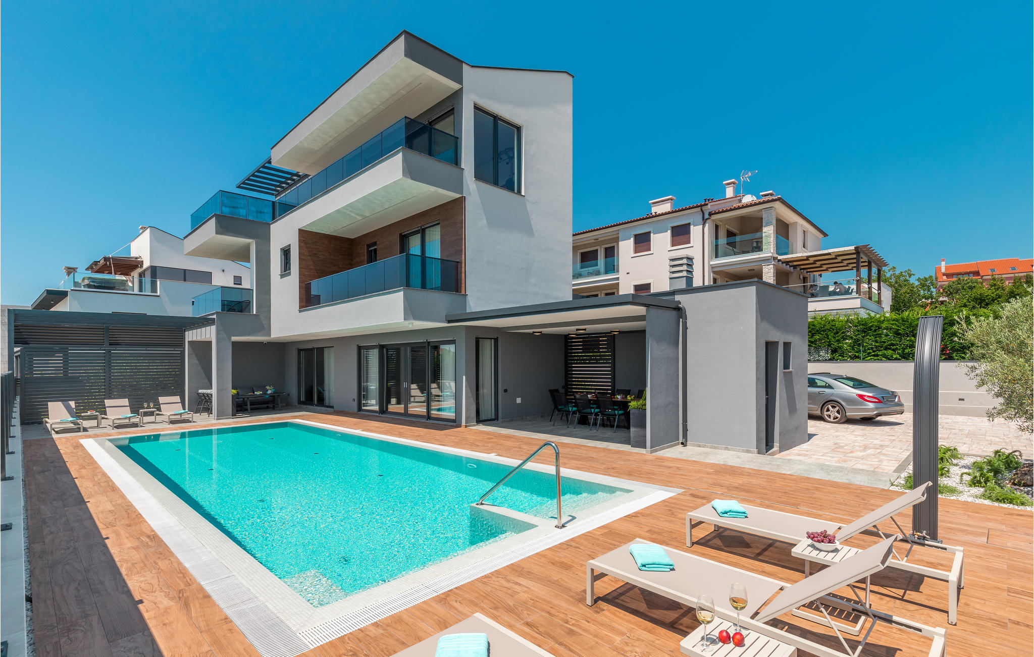 Vakantiehuis met privé zwembad in Fazana (Kroatië) voor 8 personen