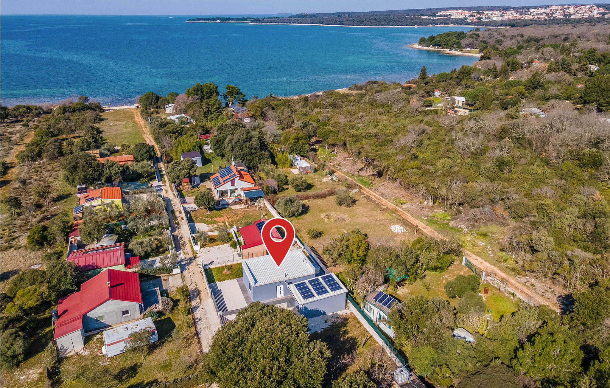 Ferienhaus mit umzäuntem Garten in Fazana-Peroj (Kroatien) und 1 Hund erlaubt