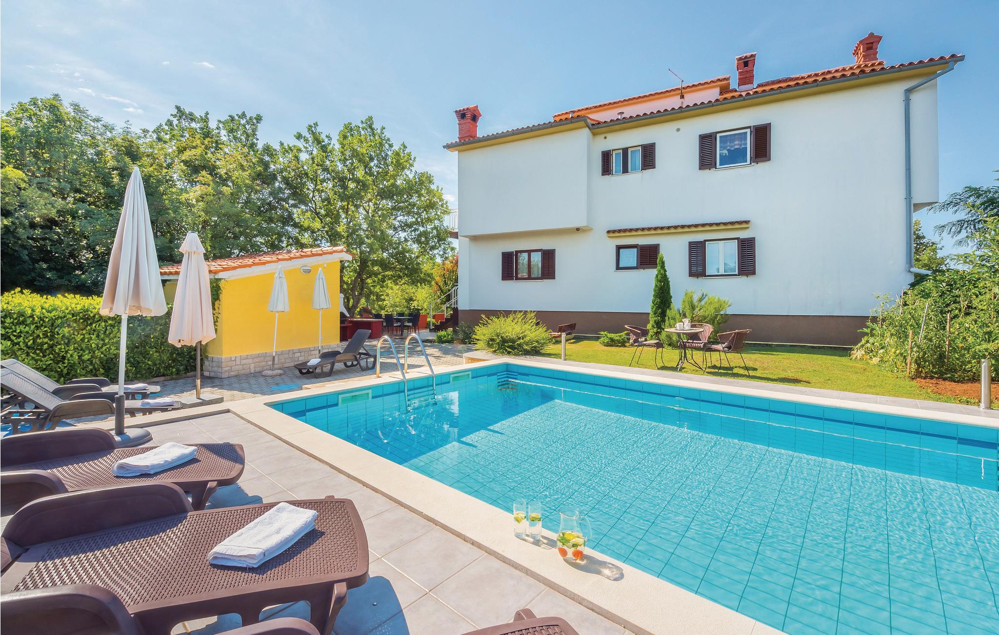 Vakantiehuis met privé zwembad in Labin-Marceljani (Kroatië) voor 8 personen