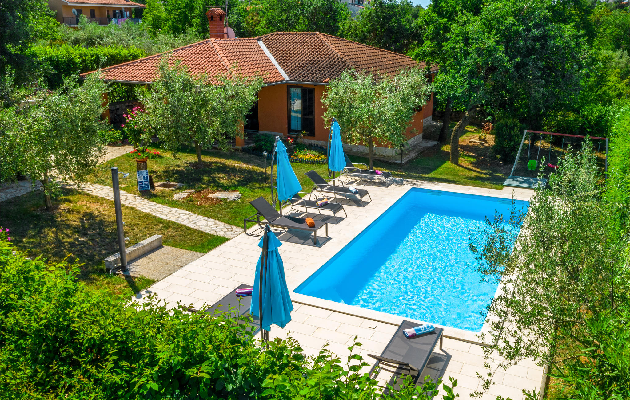 Vakantiehuis met privé zwembad in SvLovrec (Kroatië) voor 8 personen