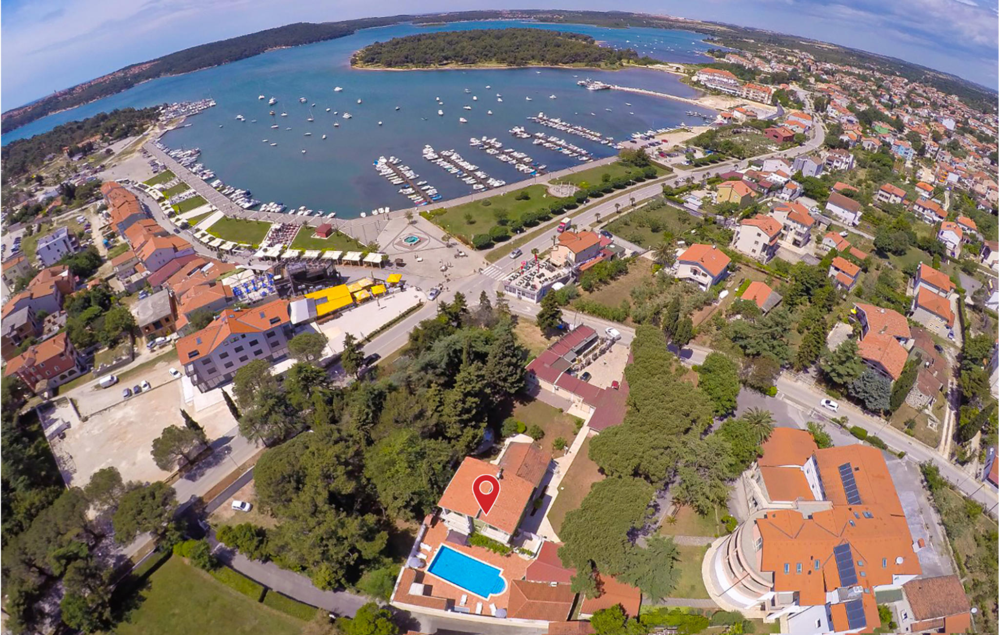 Vakantiehuis met privé zwembad in Medulin (Kroatië) voor 10 personen