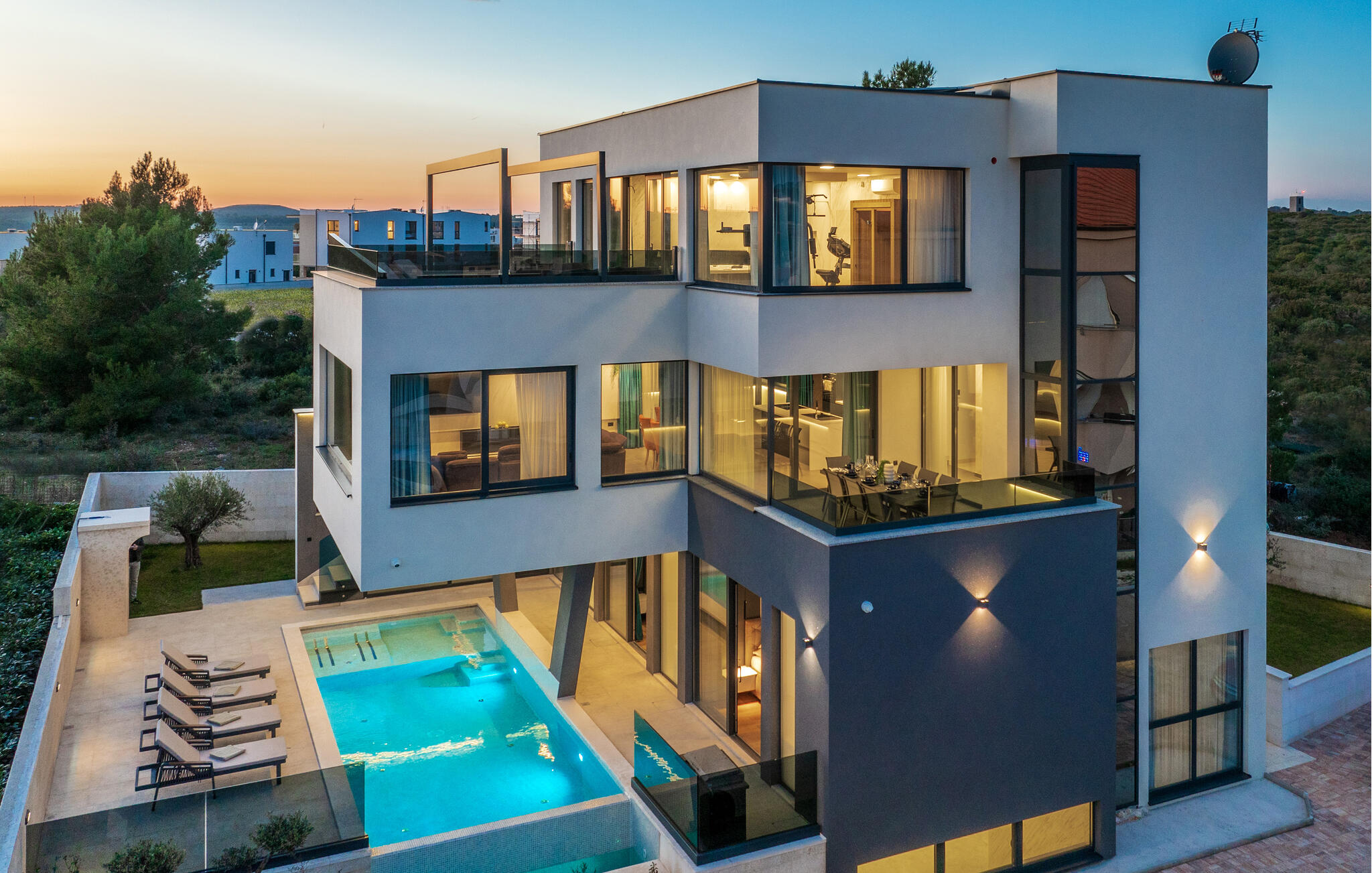 Vakantiehuis met privé zwembad in Medulin (Kroatië) voor 8 personen