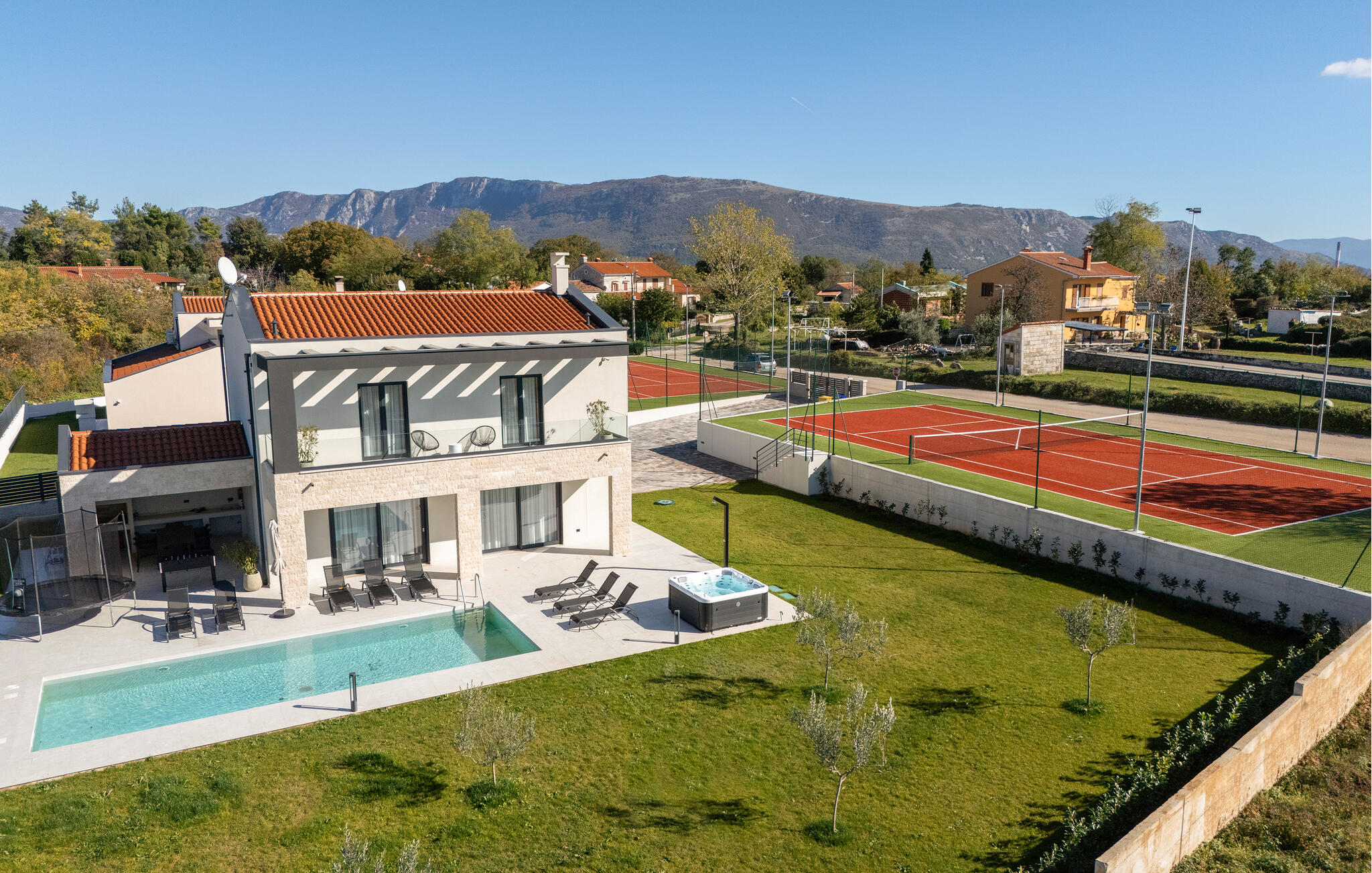 Vakantiehuis met privé zwembad in Labin- Jurazini (Kroatië) voor 8 personen
