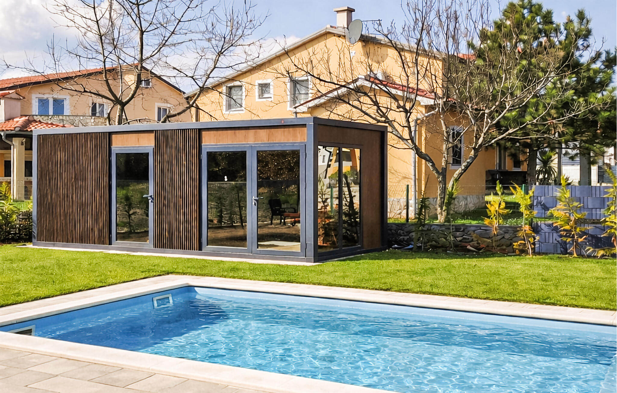 Vakantiehuis met privé zwembad in Labin-Nedescina (Kroatië) voor 6 personen