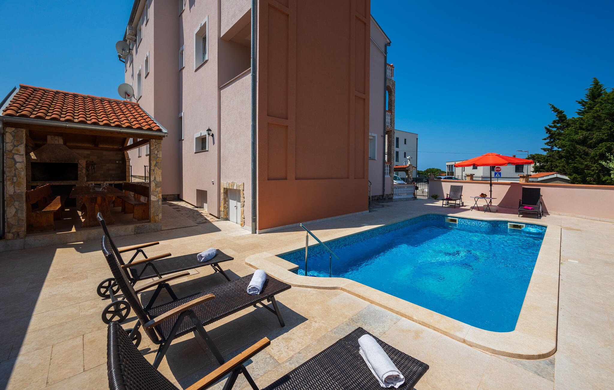 Vakantiehuis met zwembad in Pula-Stinjan (Kroatië) voor 8 personen
