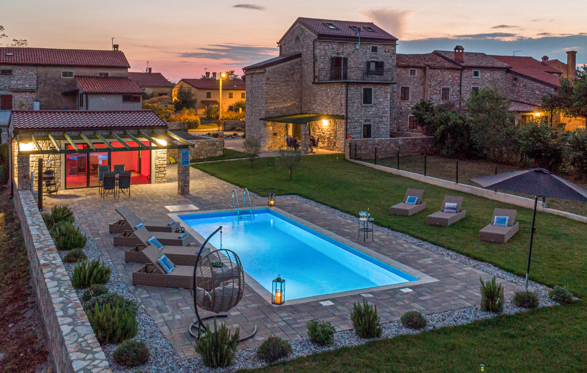 Vakantiehuis met privé zwembad in Umag - Gornji Babici (Kroatië) voor 8 personen