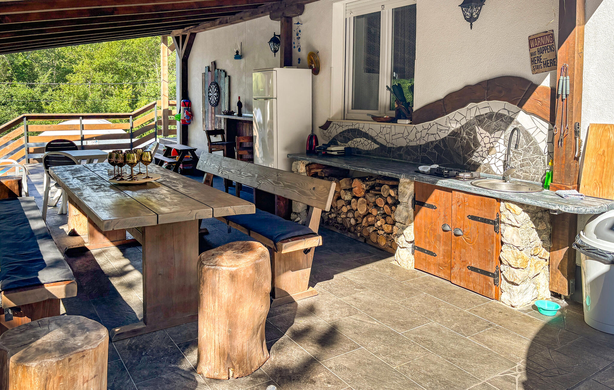 Vakantiehuis met omheinde tuin in Crikvenica-Grizane (Kroatië) 1 hond is welkom