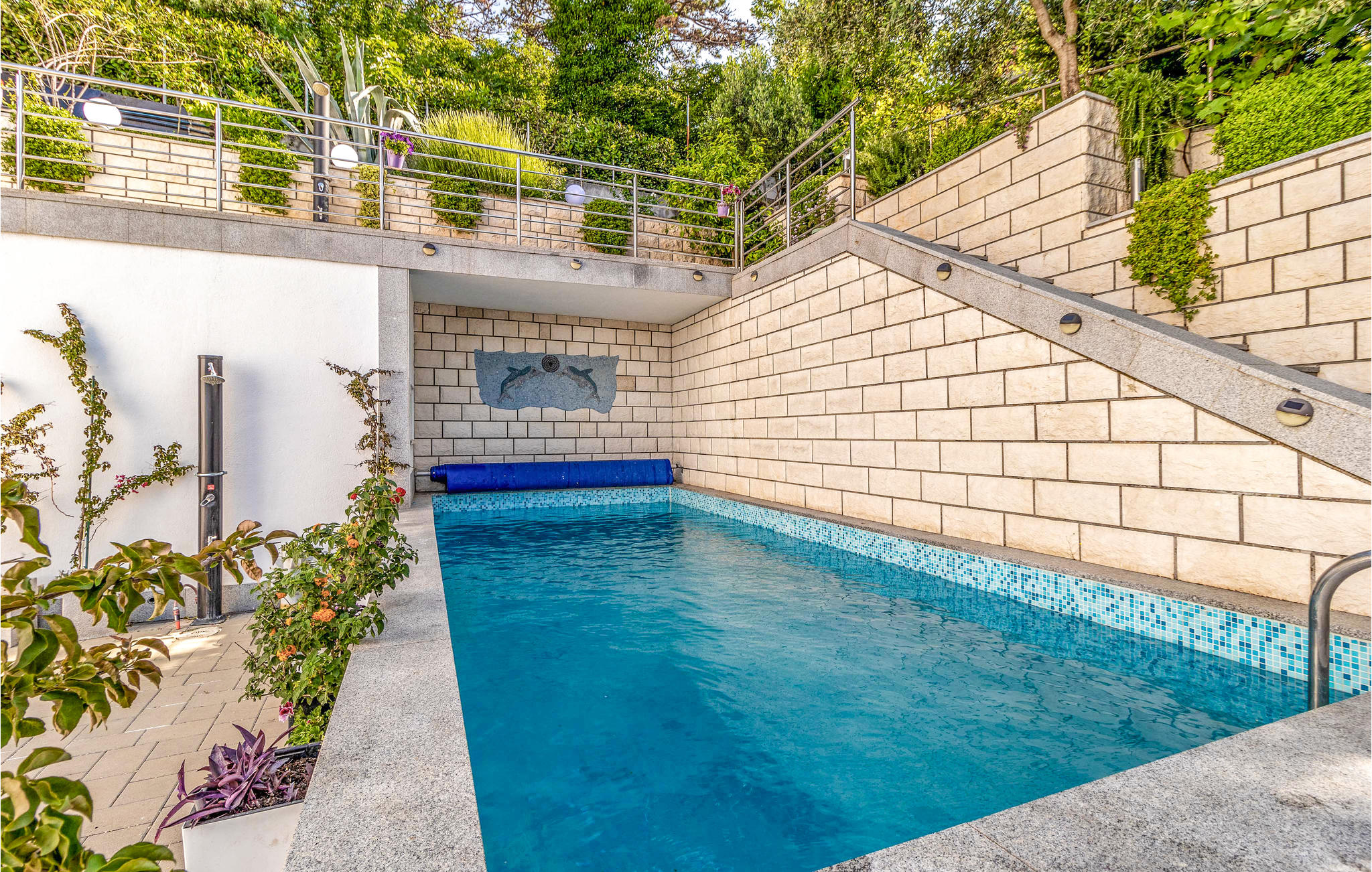 Vakantiehuis met zwembad in Crikvenica (Kroatië) voor 4 personen