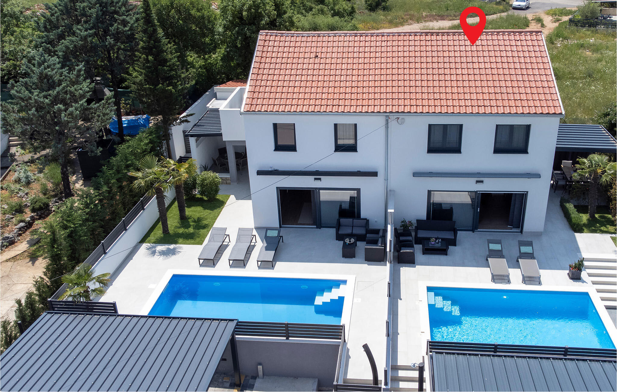 Vakantiehuis met privé zwembad in Krk - Njivice (Kroatië) voor 4 personen