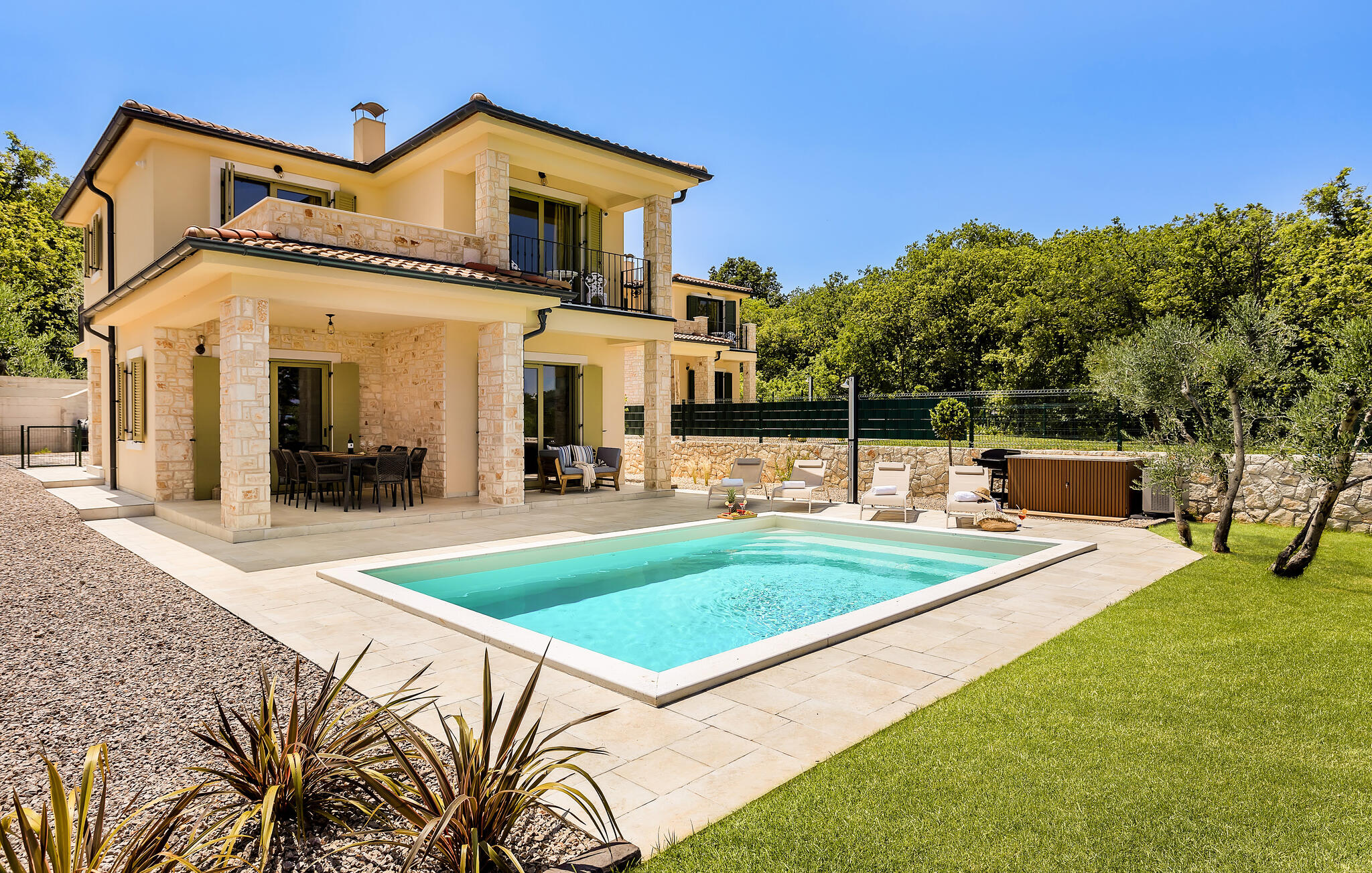 Vakantiehuis met privé zwembad in Krk - Vrbnik (Kroatië) voor 8 personen