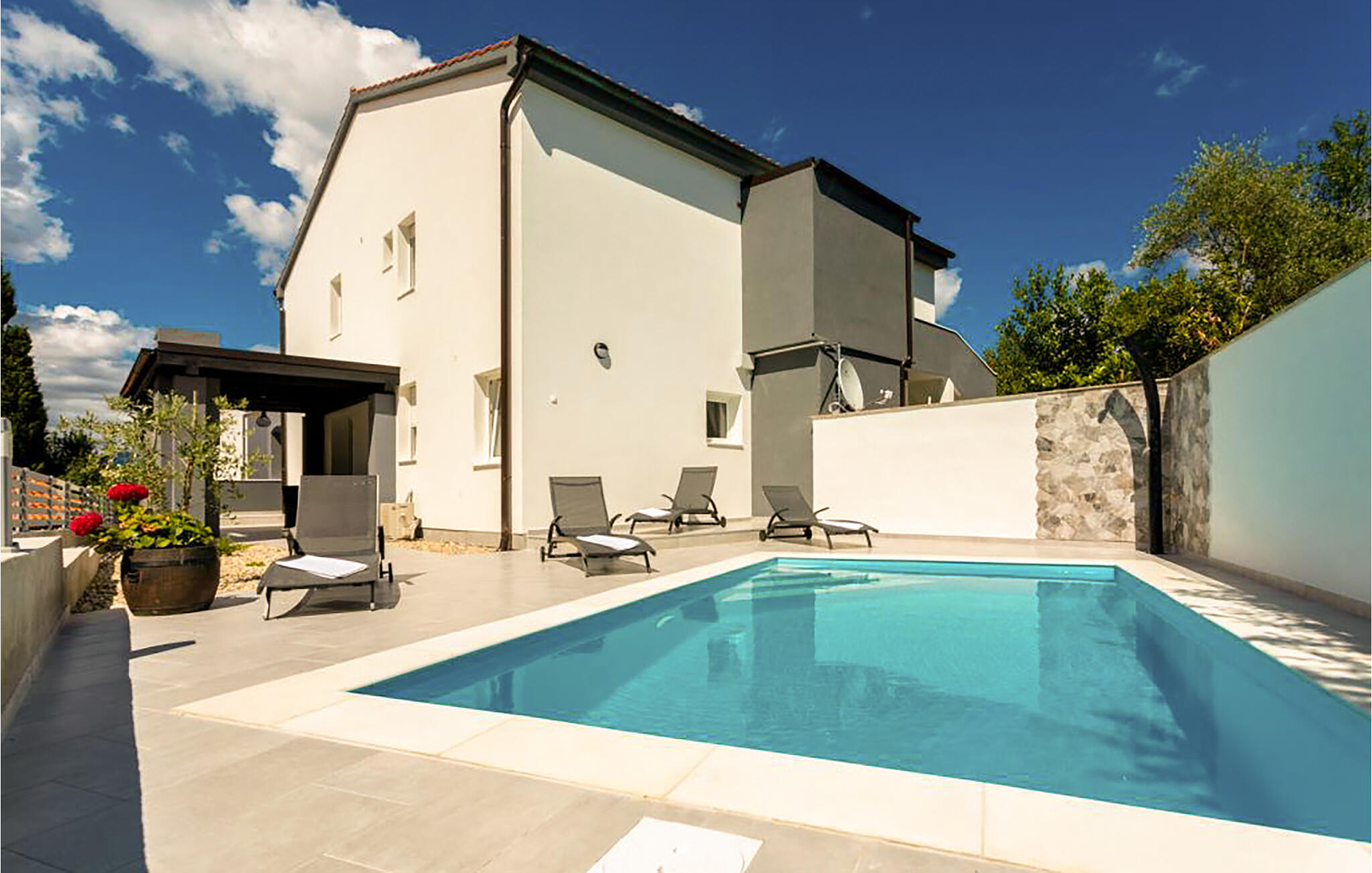 Vakantiehuis met privé zwembad in Krk-Soline (Kroatië) voor 8 personen
