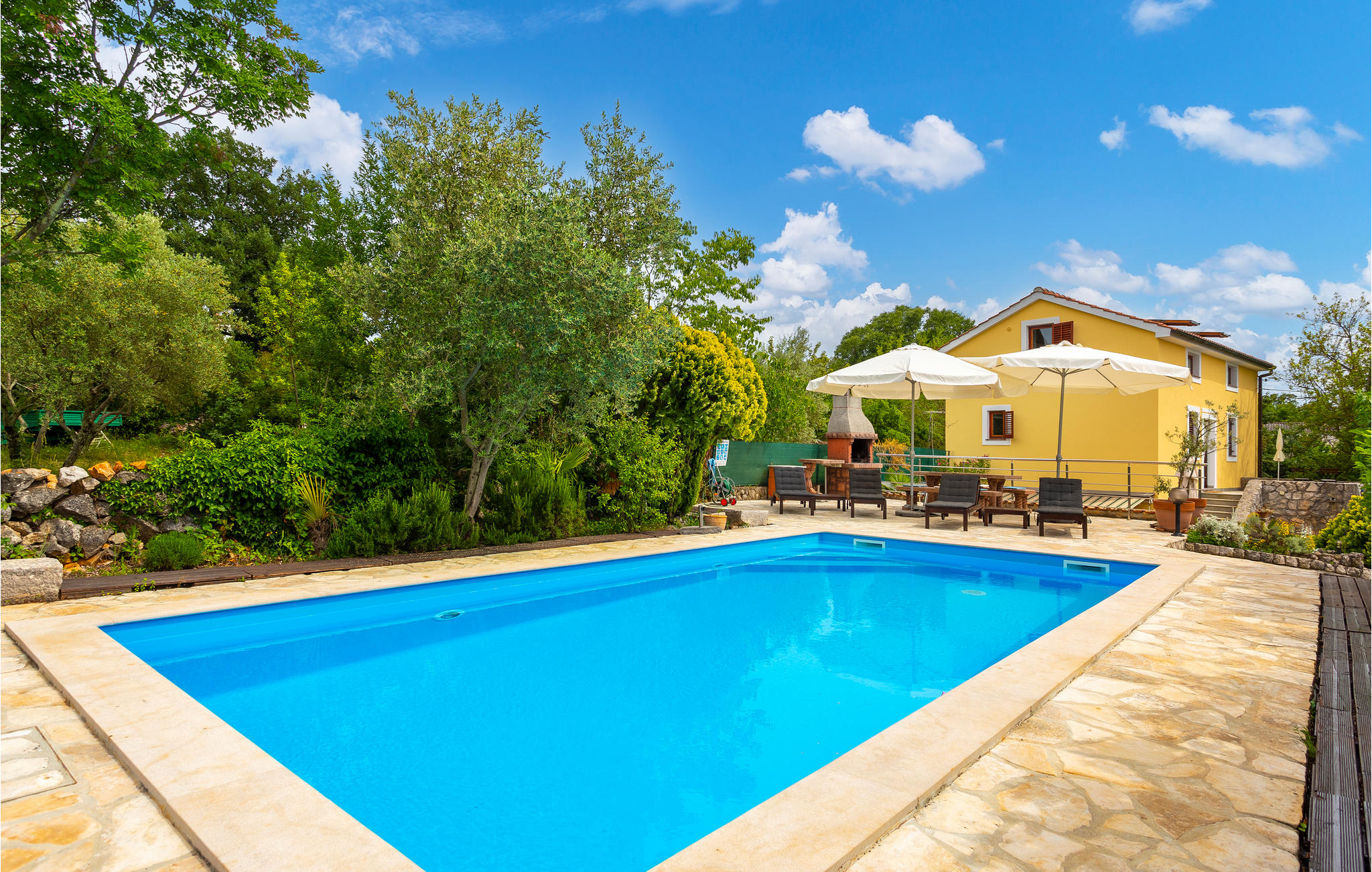 Vakantiehuis met privé zwembad in Krk-Malinska (Kroatië) voor 6 personen