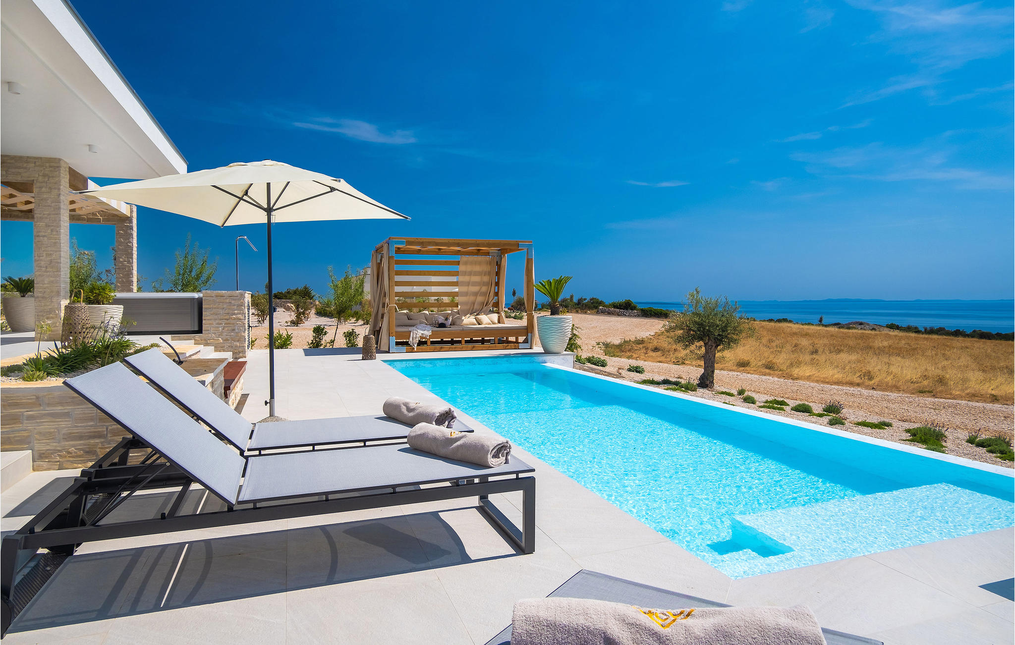 Vakantiehuis in Pag-Novalja (Kroatië) 1 hond is welkom