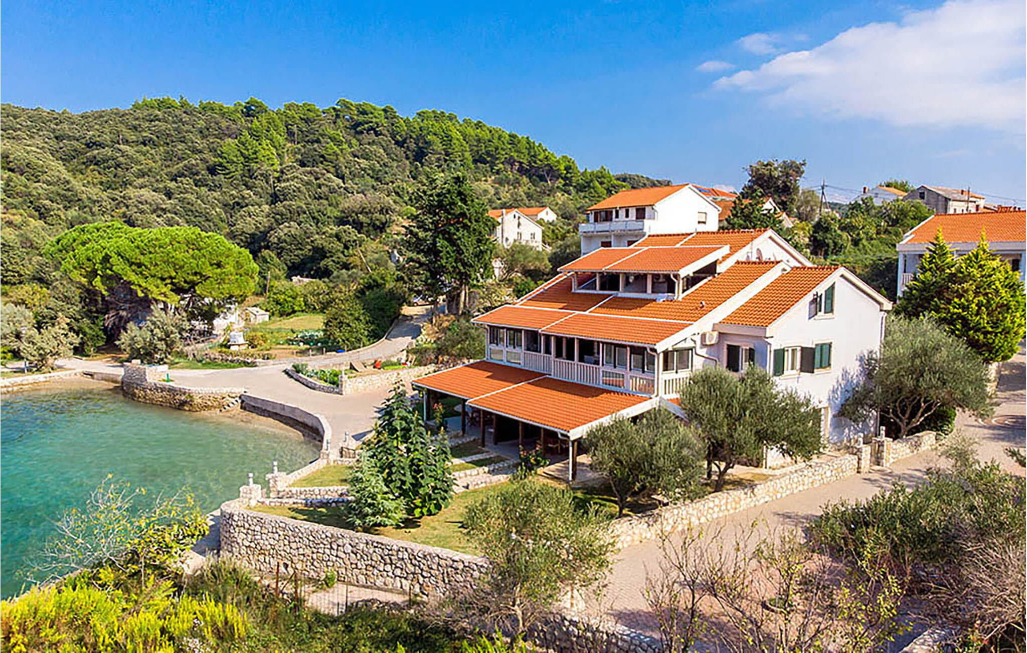 Vakantiehuis met zwembad in Rab-Kampor (Kroatië) voor 6 personen