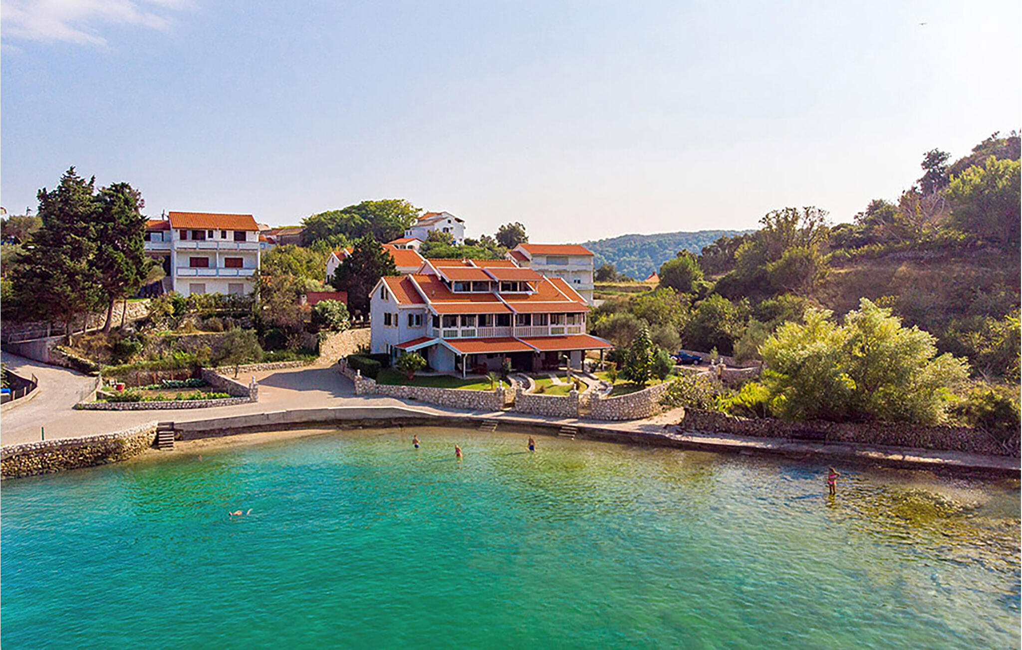 Vakantiehuis met zwembad in Rab-Kampor (Kroatië) voor 6 personen