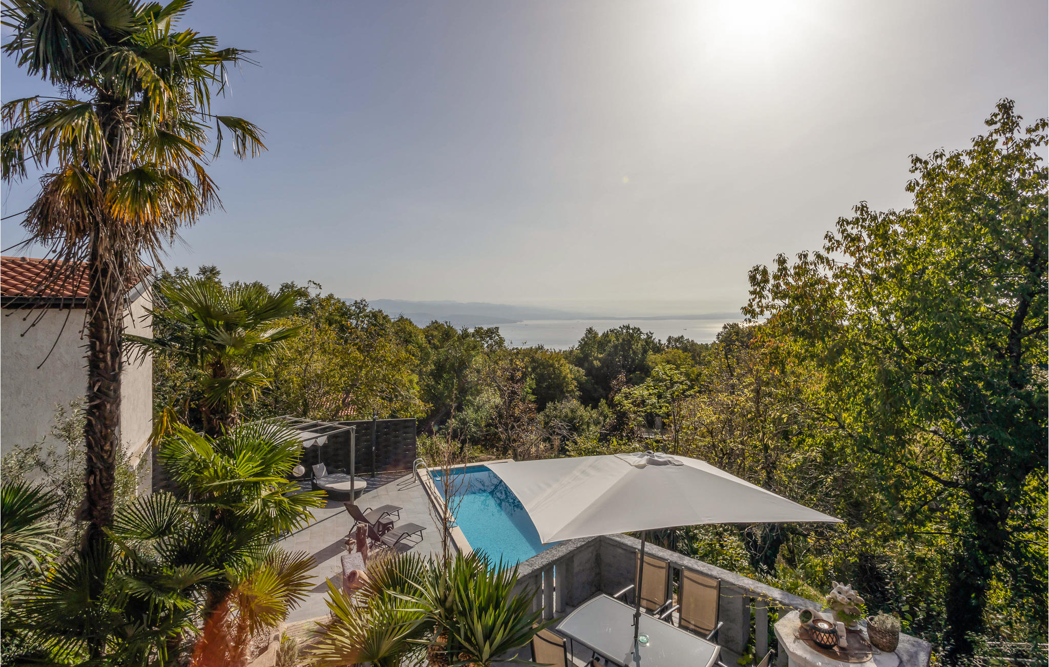 Vakantiehuis met privé zwembad in Opatija-Mamici (Kroatië) voor 5 personen