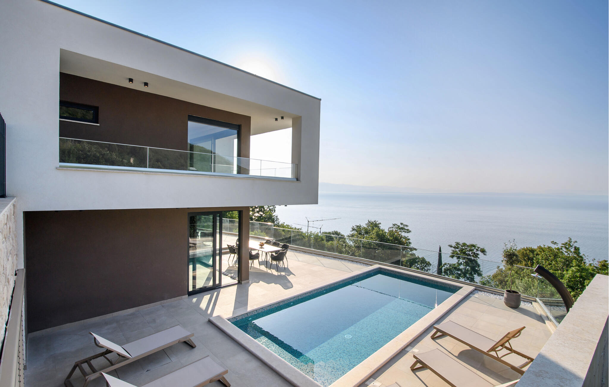 Vakantiehuis met privé zwembad in Opatija - Medveja (Kroatië) voor 8 personen