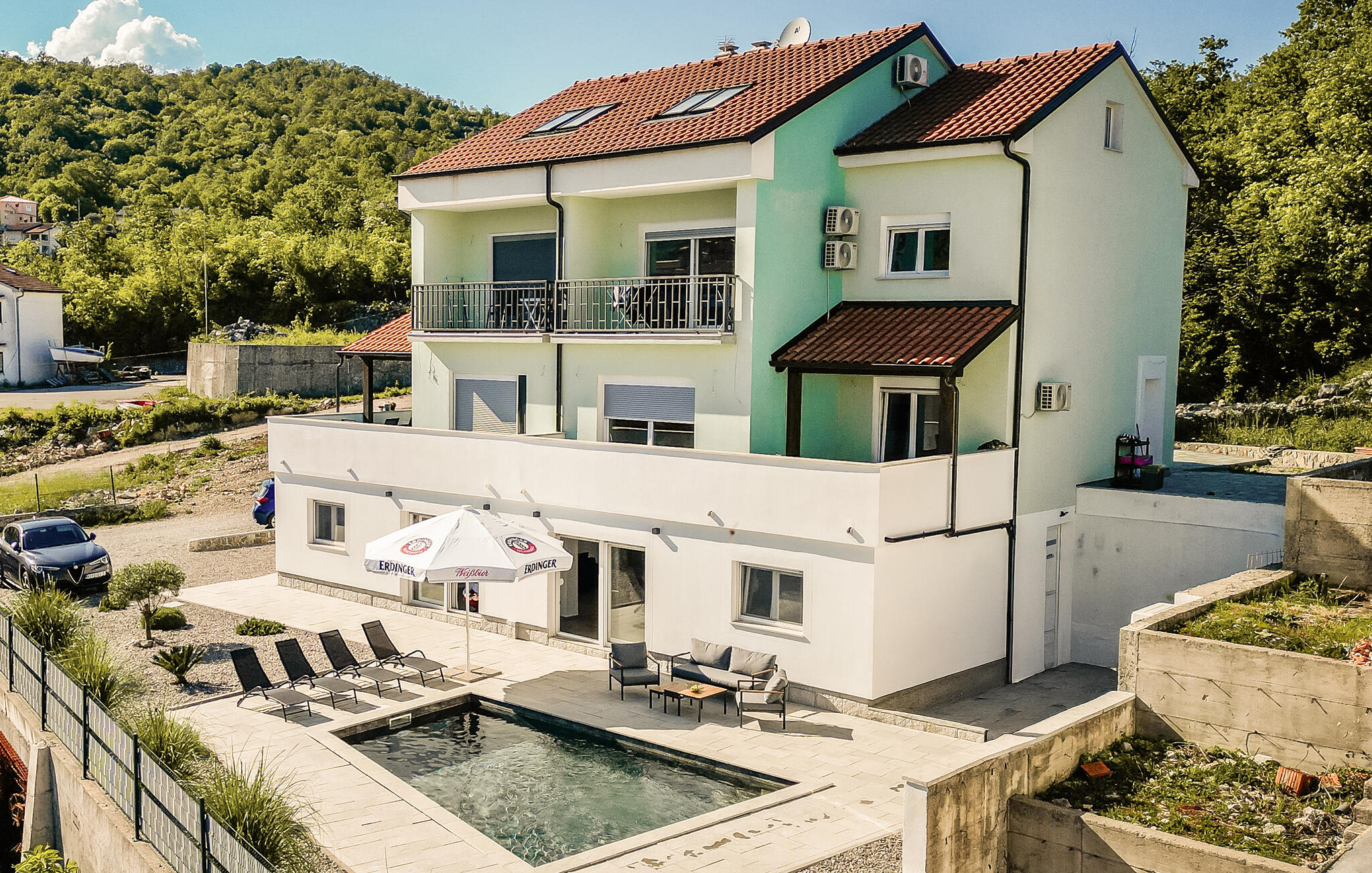 Vakantiehuis met privé zwembad in Opatija - Matulji (Kroatië) voor 6 personen