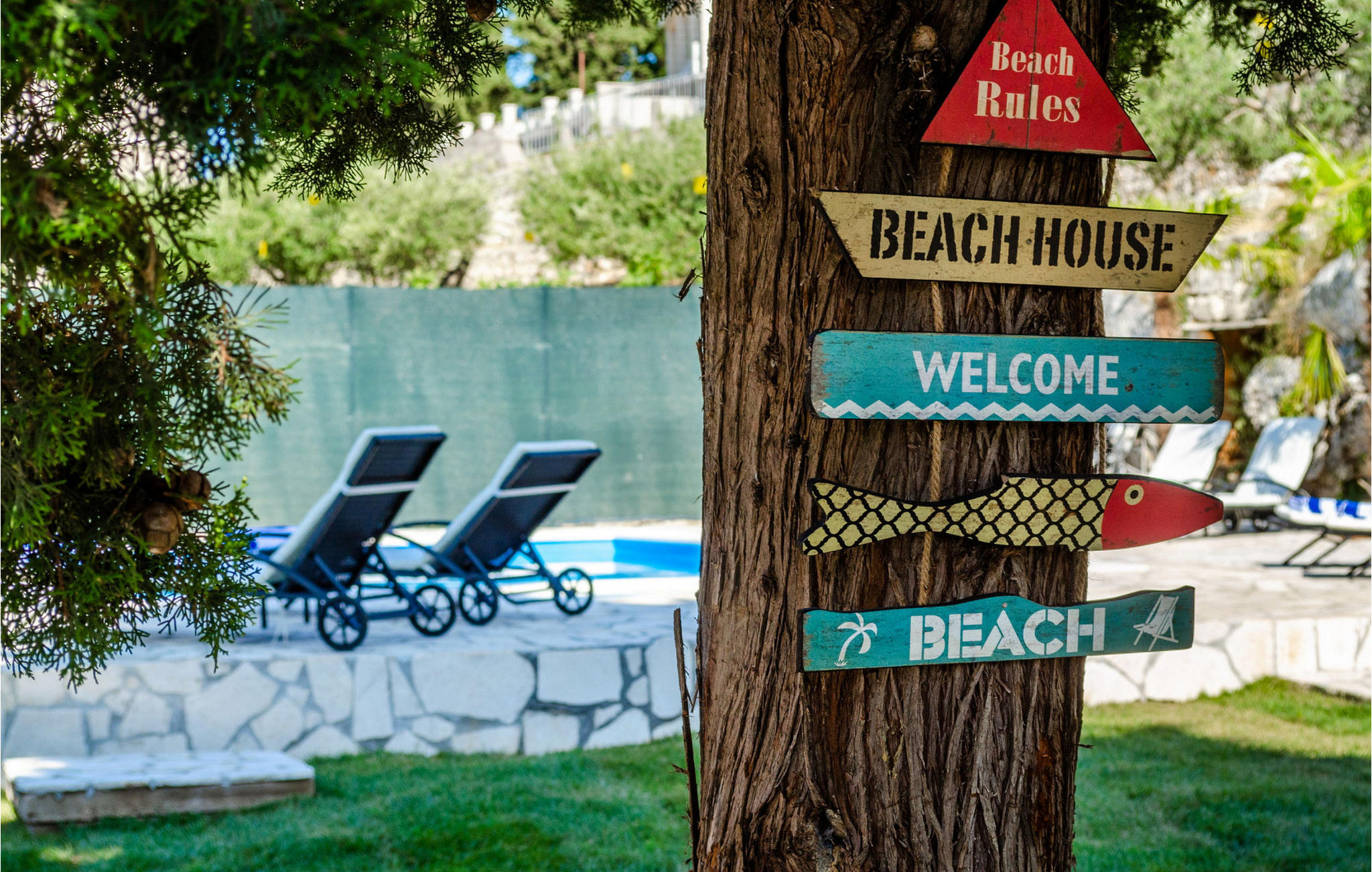 Ferienhaus mit umzäuntem Garten in Korcula (Kroatien) und 1 Hund erlaubt