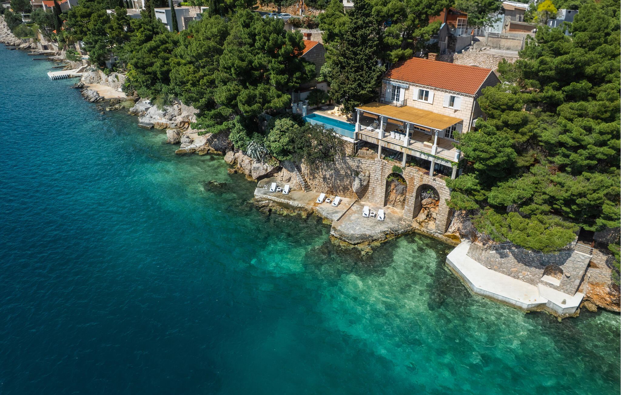 Vakantiehuis met privé zwembad in Dubrovnik-Lozica (Kroatië) voor 7 personen