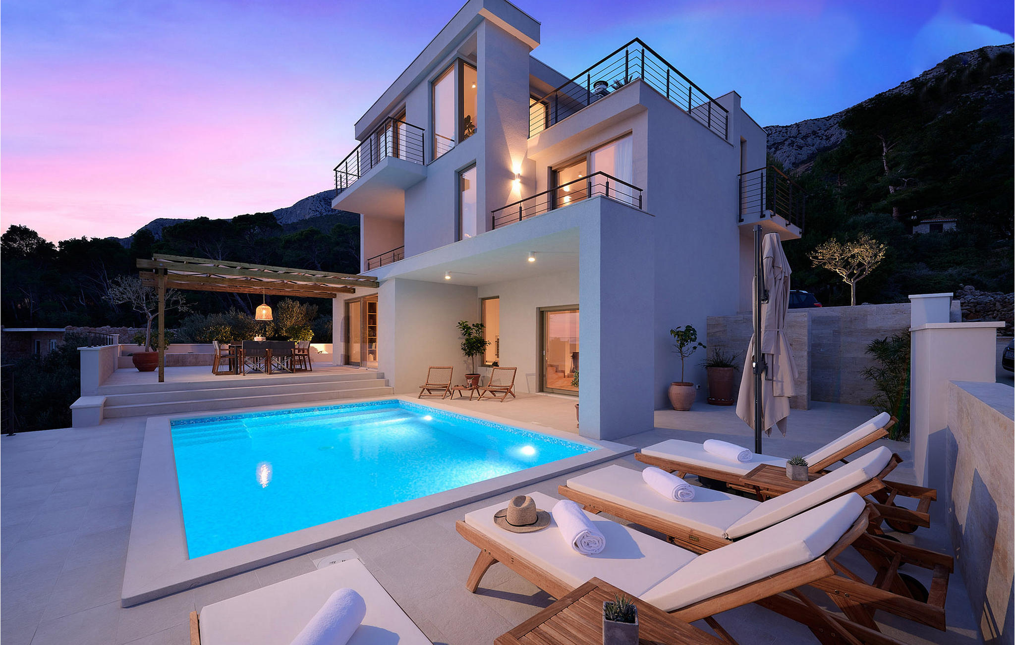 Vakantiehuis met privé zwembad in Hvar-Sveta Nedjelja (Kroatië) voor 6 personen