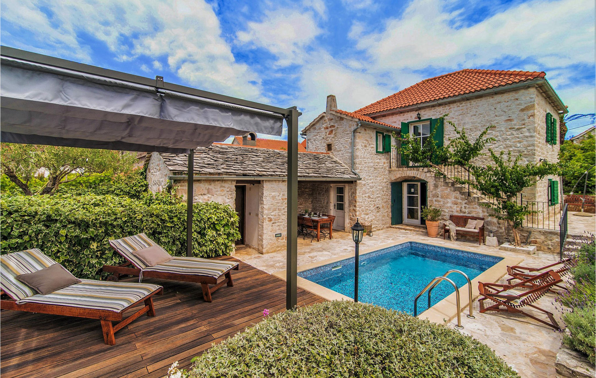 Vakantiehuis met privé zwembad in Brac-Supetar (Kroatië) voor 8 personen