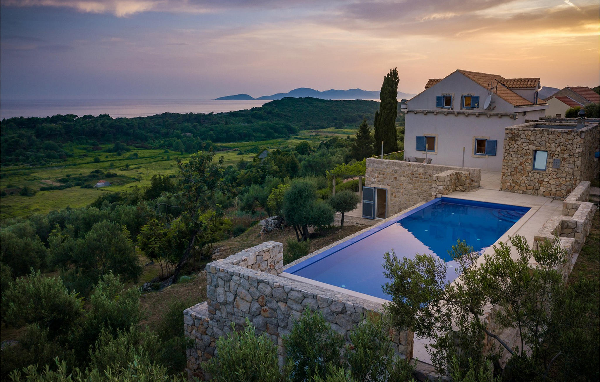 Vakantiehuis met privé zwembad in Dubrovnik-Sudurad-  Sipanska Lu (Kroatië) voor 10 personen