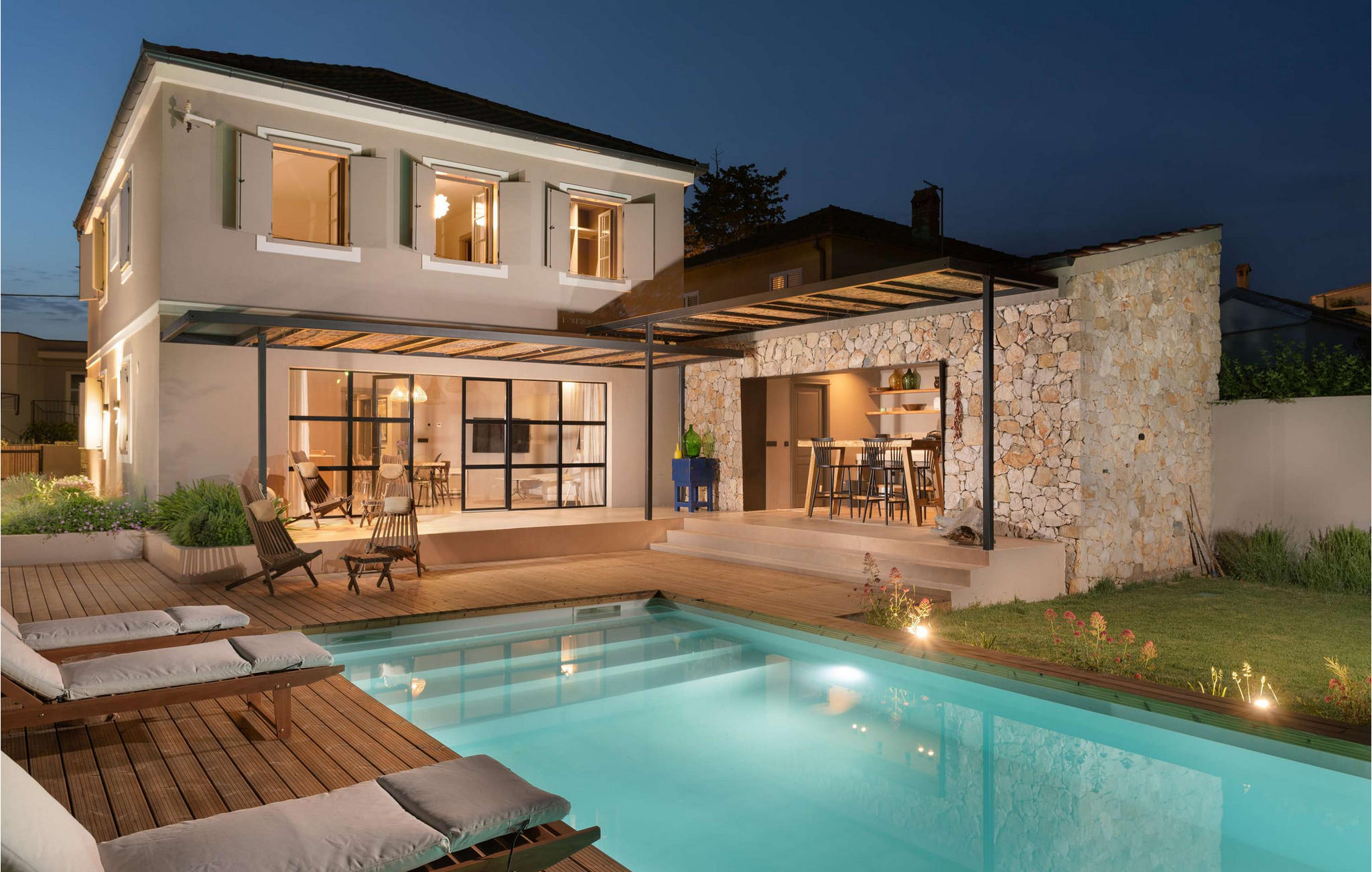 Vakantiehuis met privé zwembad in Zadar (Kroatië) voor 8 personen