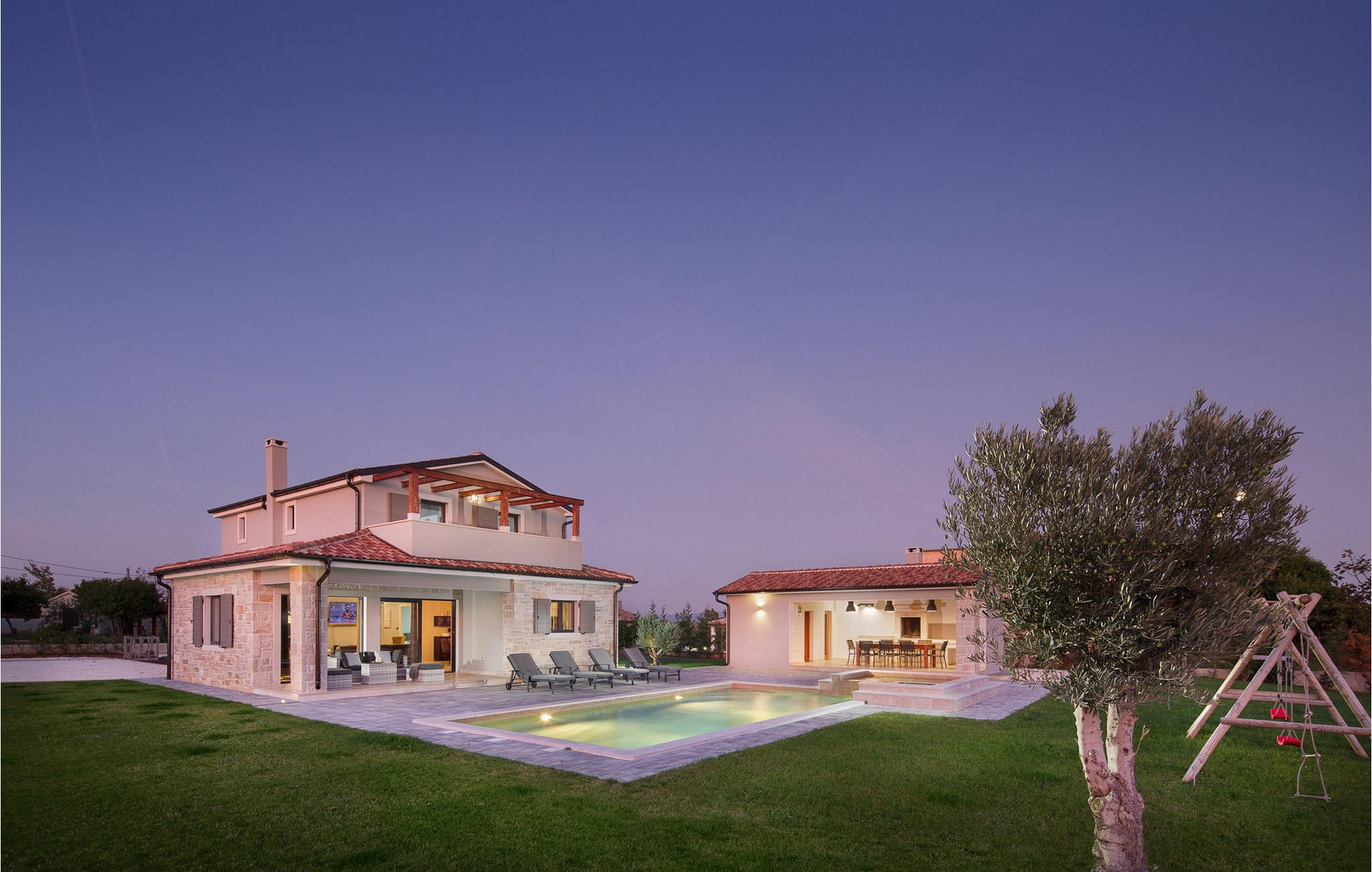 Vakantiehuis met privé zwembad in Pula-Marcana (Kroatië) voor 8 personen