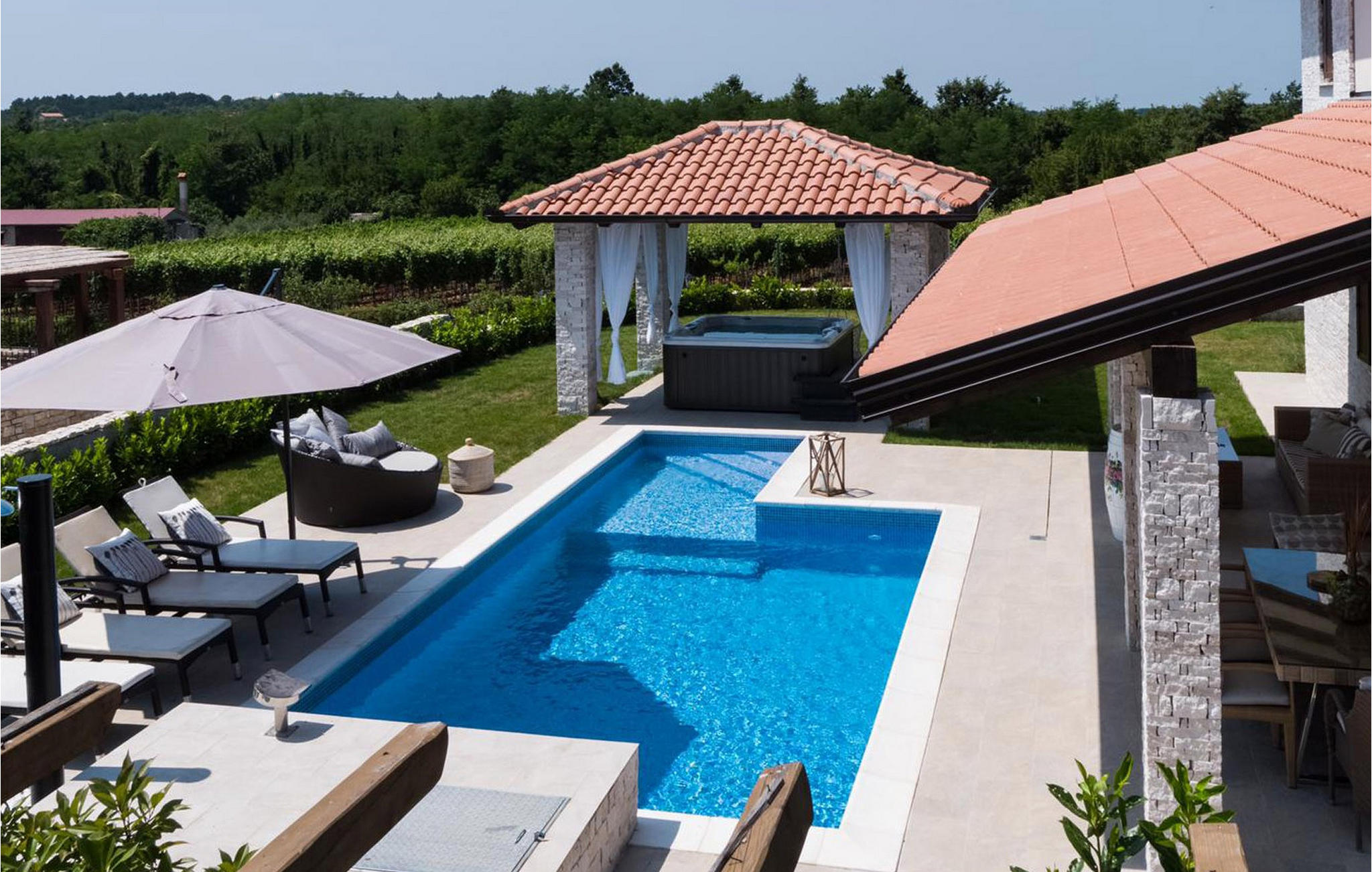 Vakantiehuis met privé zwembad in Visnjan (Kroatië) voor 8 personen