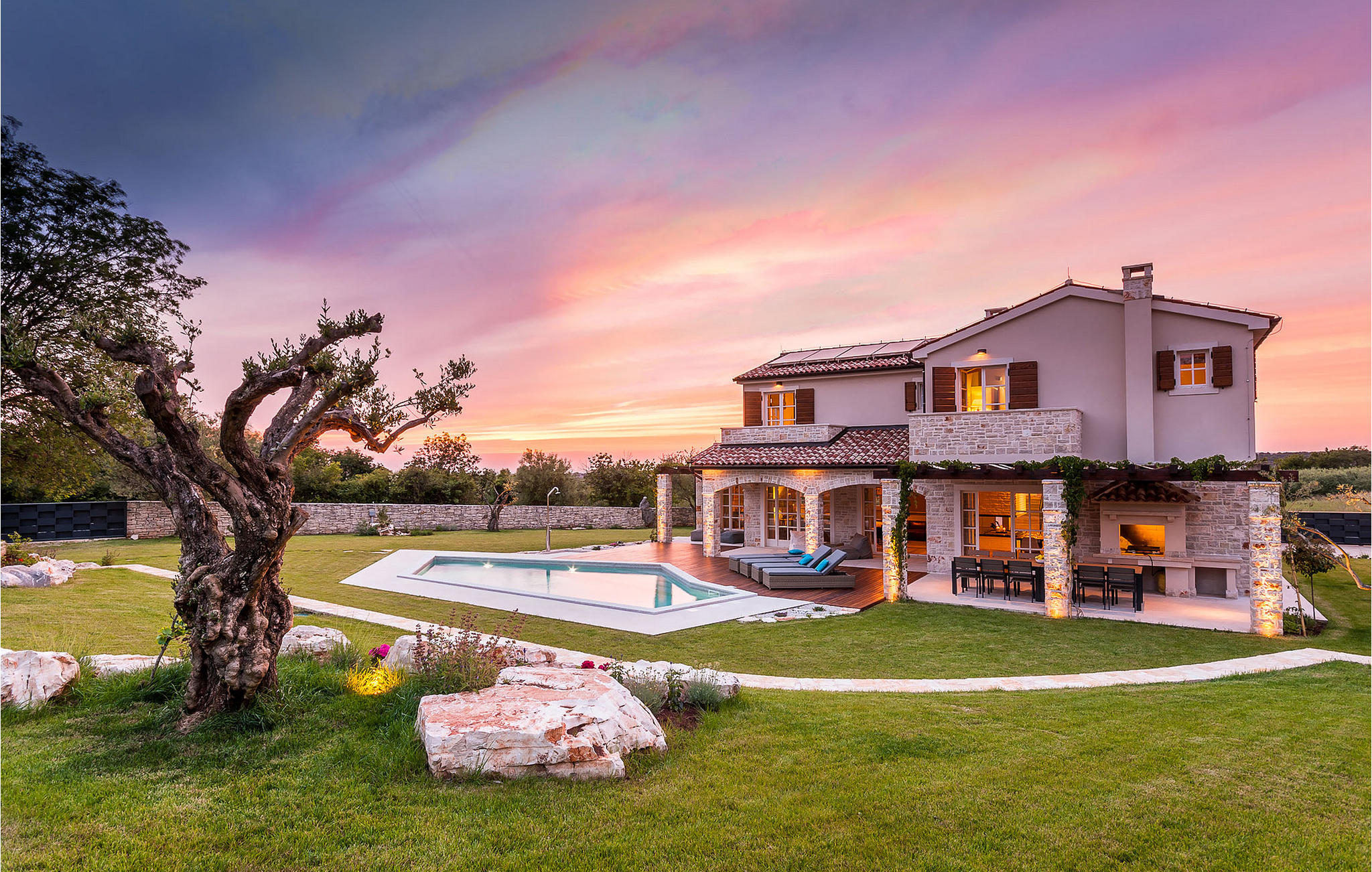 Vakantiehuis met privé zwembad in Porec-Baderna (Kroatië) voor 9 personen