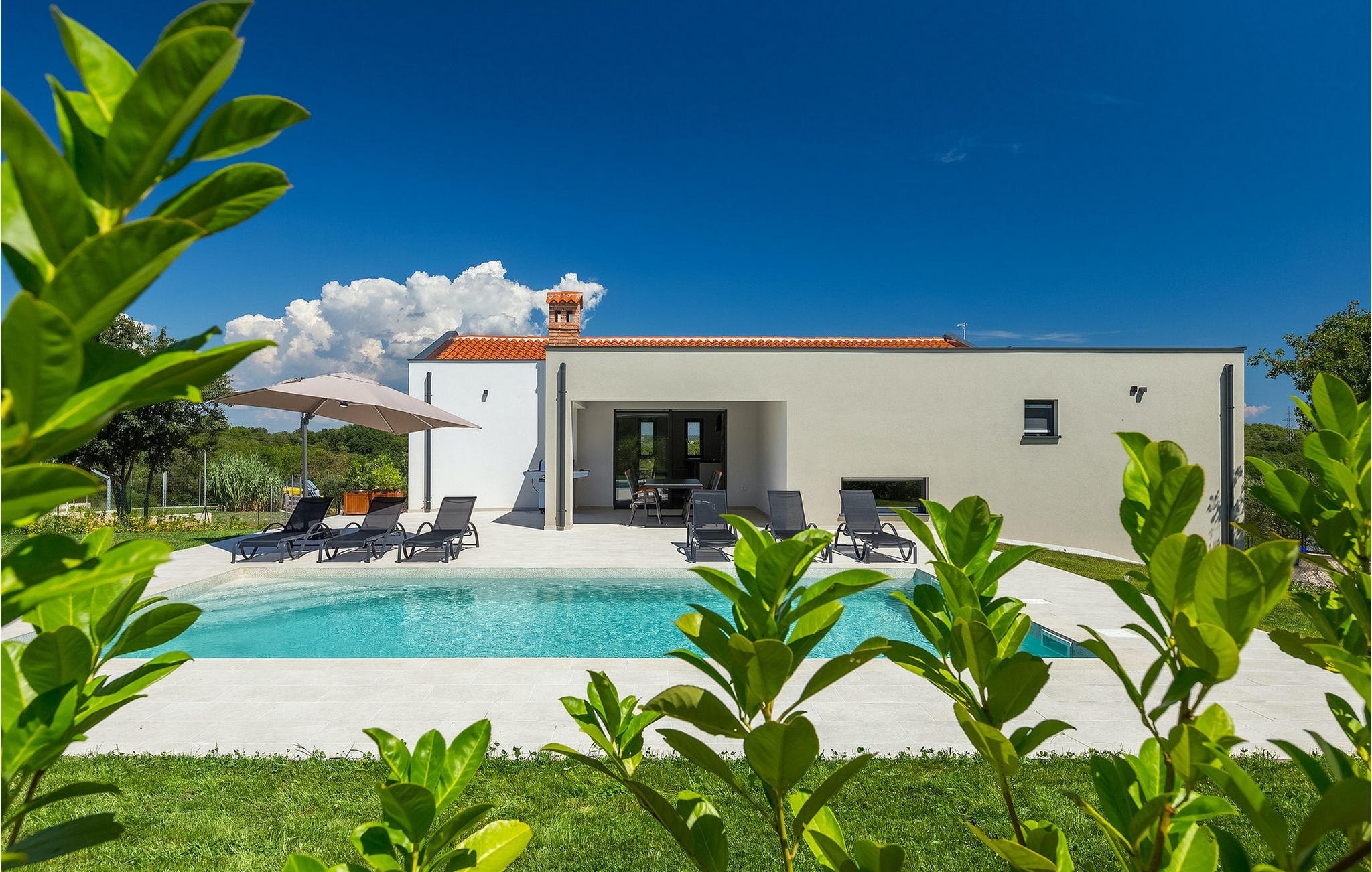 Vakantiehuis met privé zwembad in Medulin (Kroatië) voor 6 personen