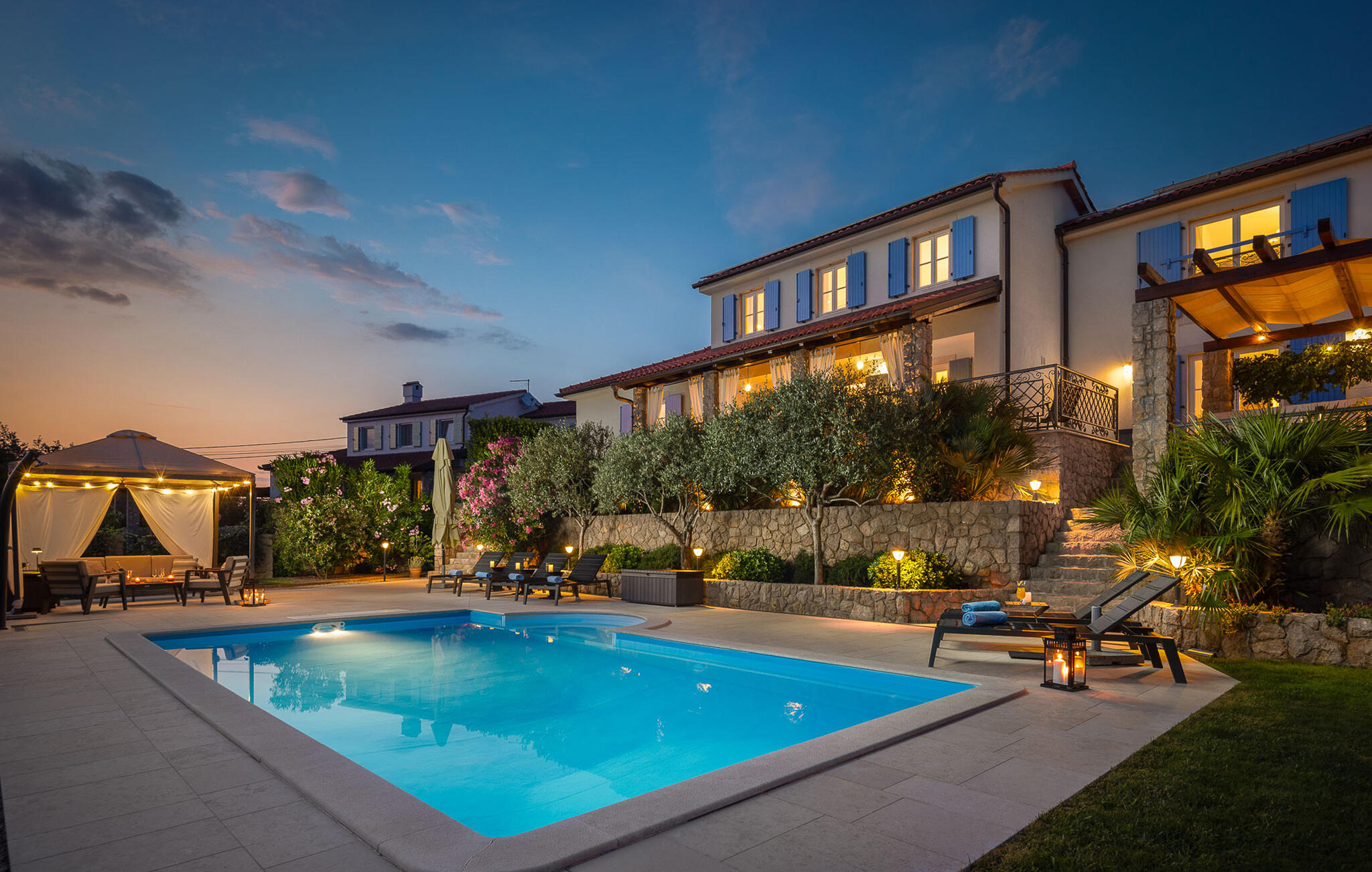 Vakantiehuis met privé zwembad in Krk-Sveti Ivan Dobrinjski (Kroatië) voor 8 personen