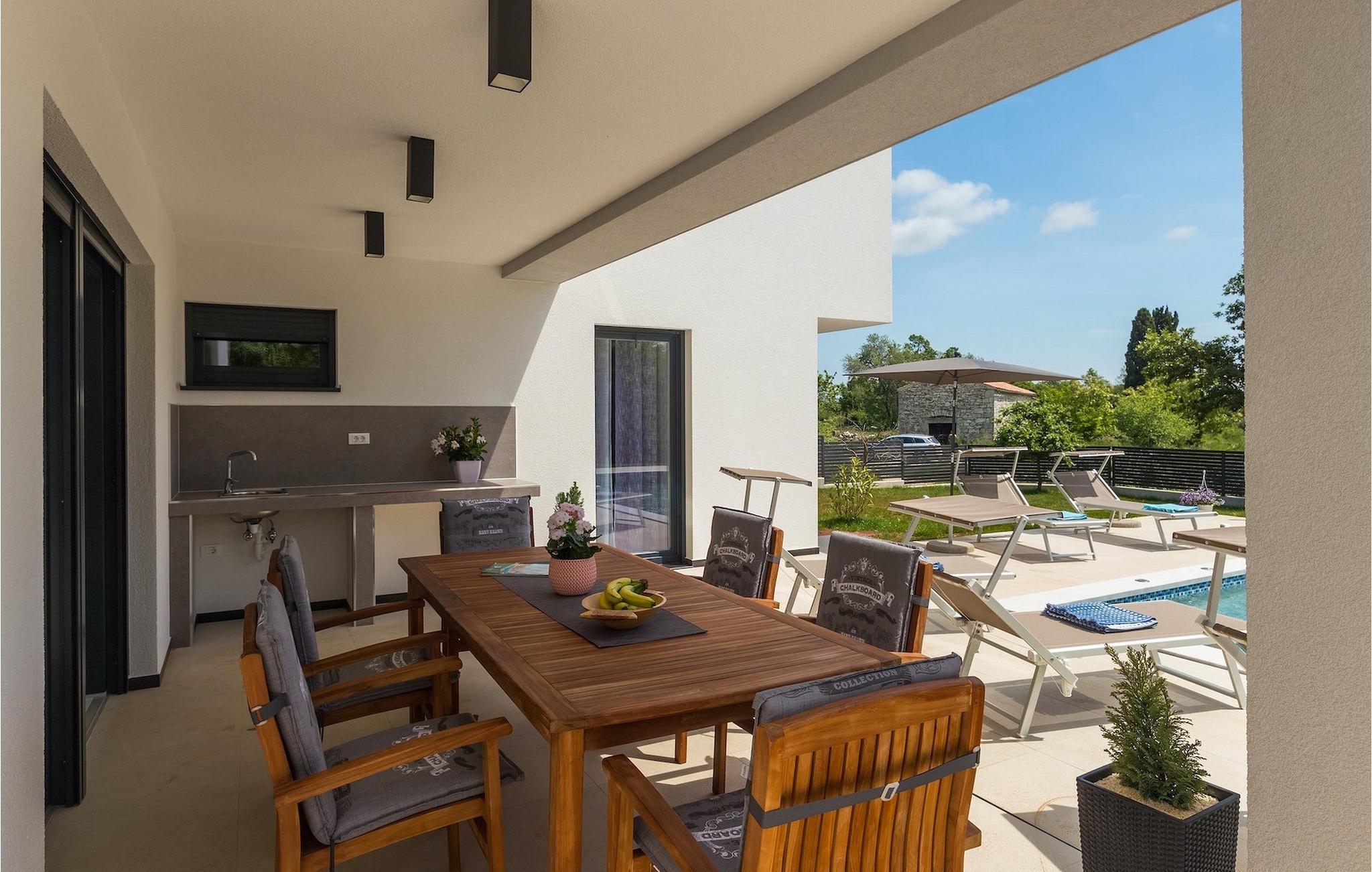 Vakantiehuis met privé zwembad in Pula-Marcana (Kroatië) voor 8 personen