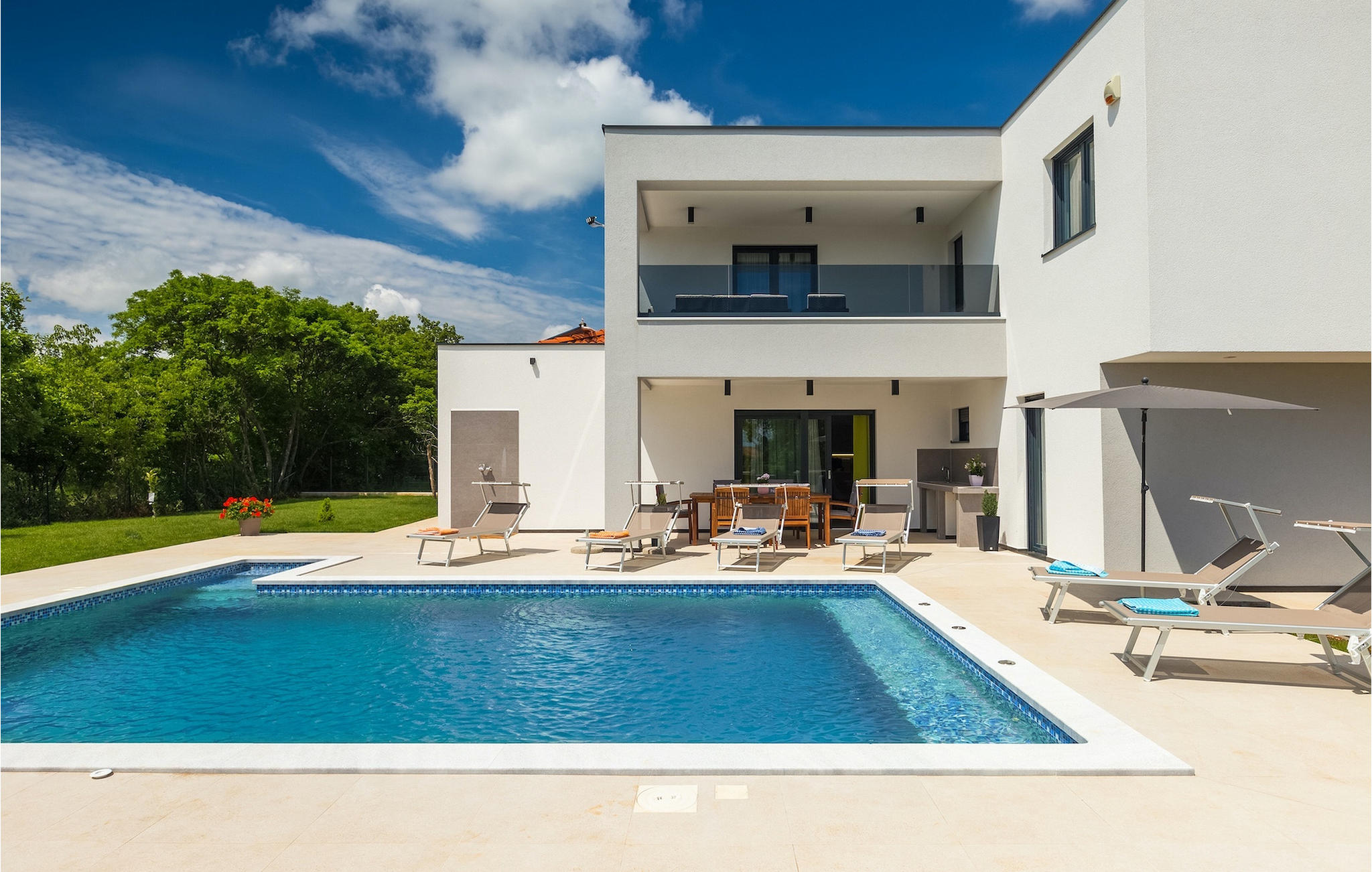 Vakantiehuis met privé zwembad in Pula-Marcana (Kroatië) voor 6 personen