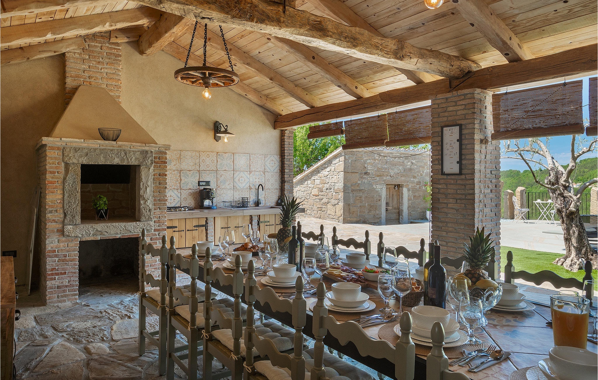 Vakantiehuis met privé zwembad in Buzet (Kroatië) voor 6 personen