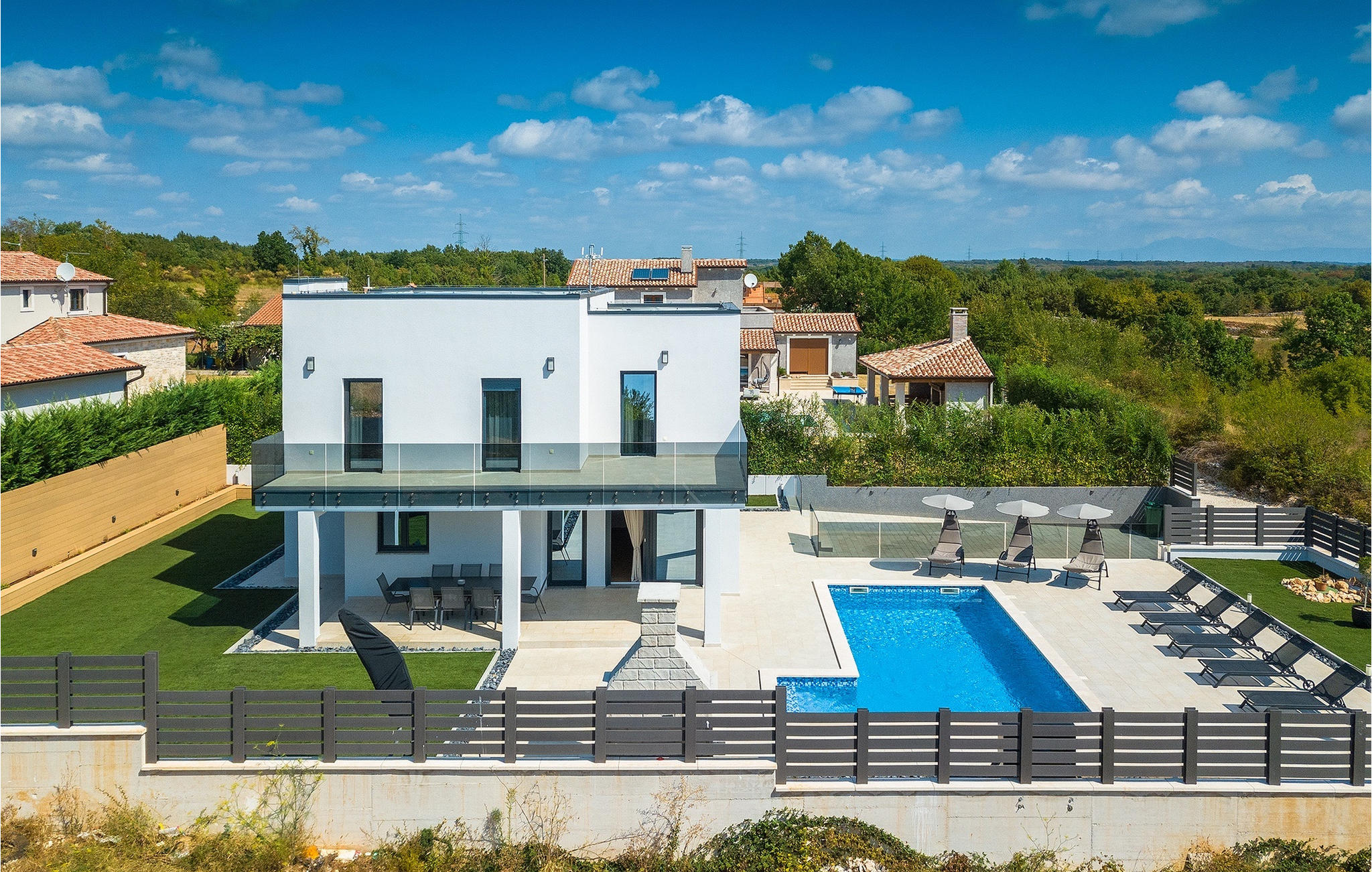 Vakantiehuis met privé zwembad in Pula-Marcana (Kroatië) voor 10 personen