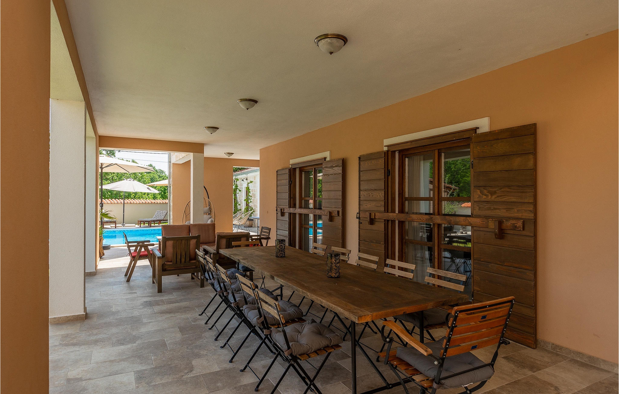 Ferienhaus mit umzäuntem Garten in Svetvincenat (Kroatien) und 1 Hund erlaubt