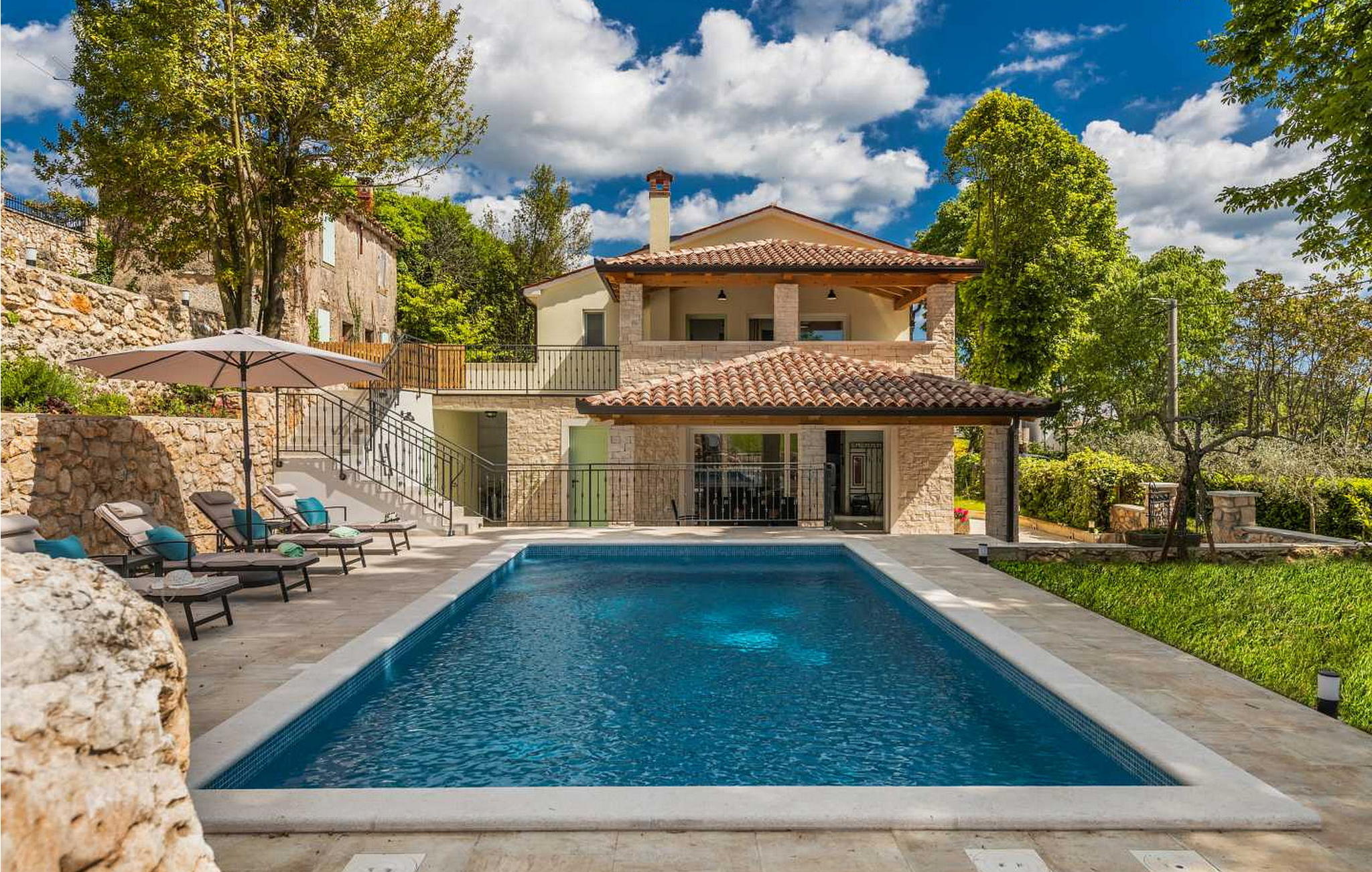 Vakantiehuis met privé zwembad in Labin (Kroatië) voor 8 personen